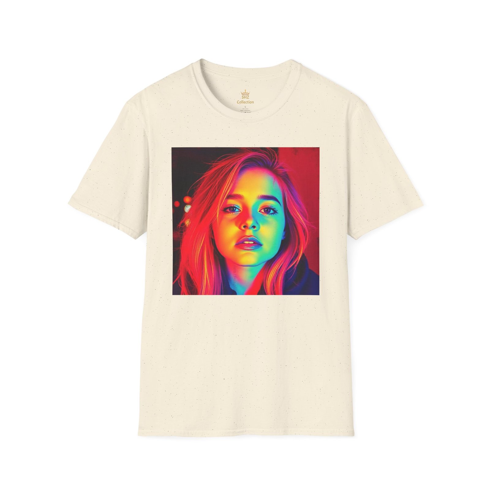 Rainbow Portrait T‑Shirt — Colorful Neon Face Art Tee - Image 29