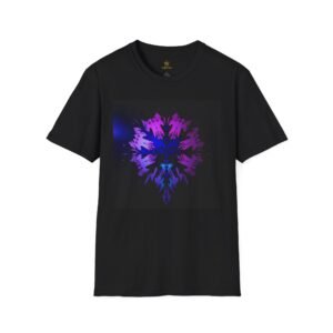 Abstract Purple Blue Floral Tee