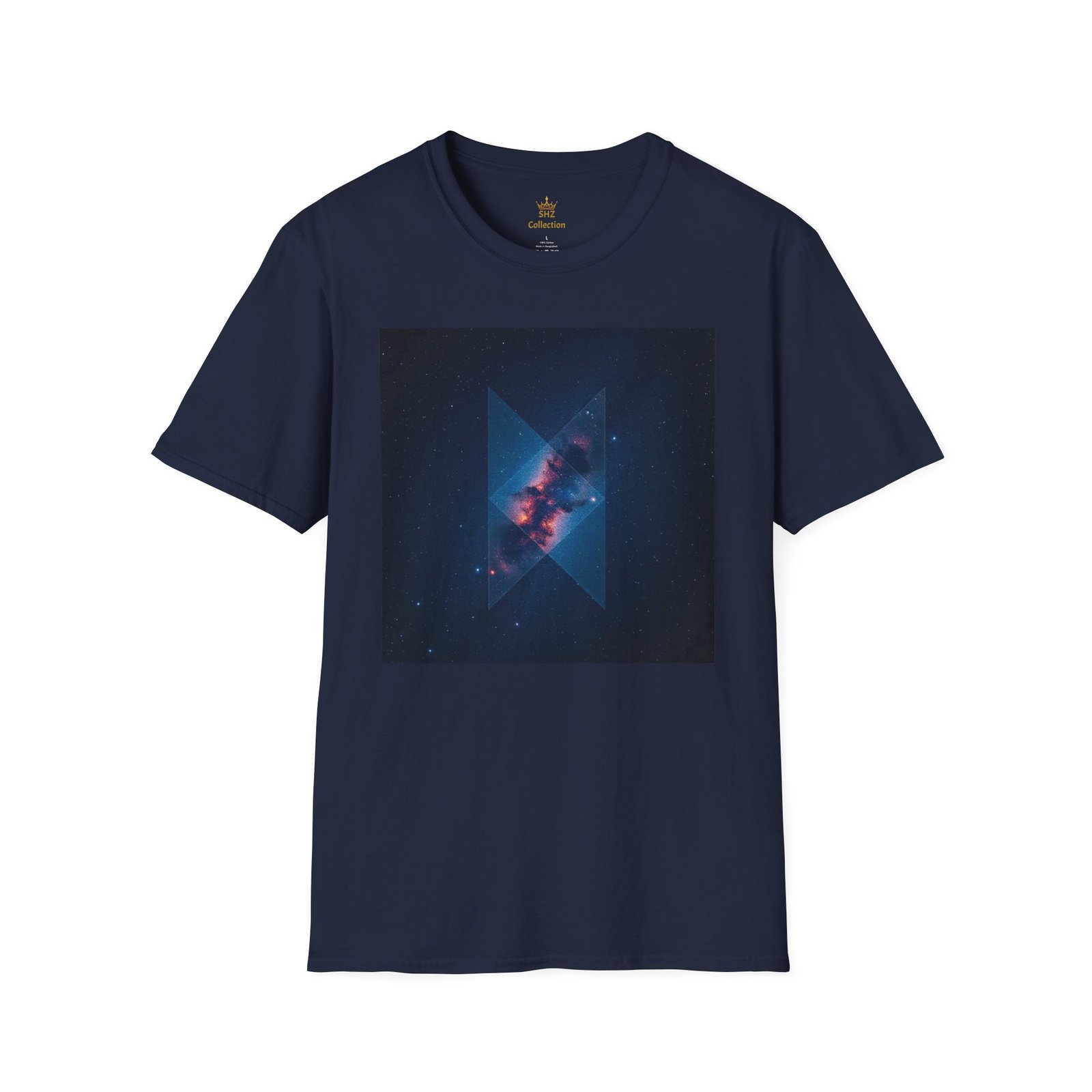 Galaxy Triangle Graphic T-Shirt — Cosmic Nebula Print - Image 85
