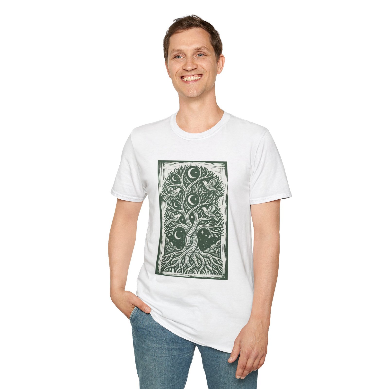 Tree of Life Moon T-Shirt — Celestial Botanical Graphic Tee - Image 15