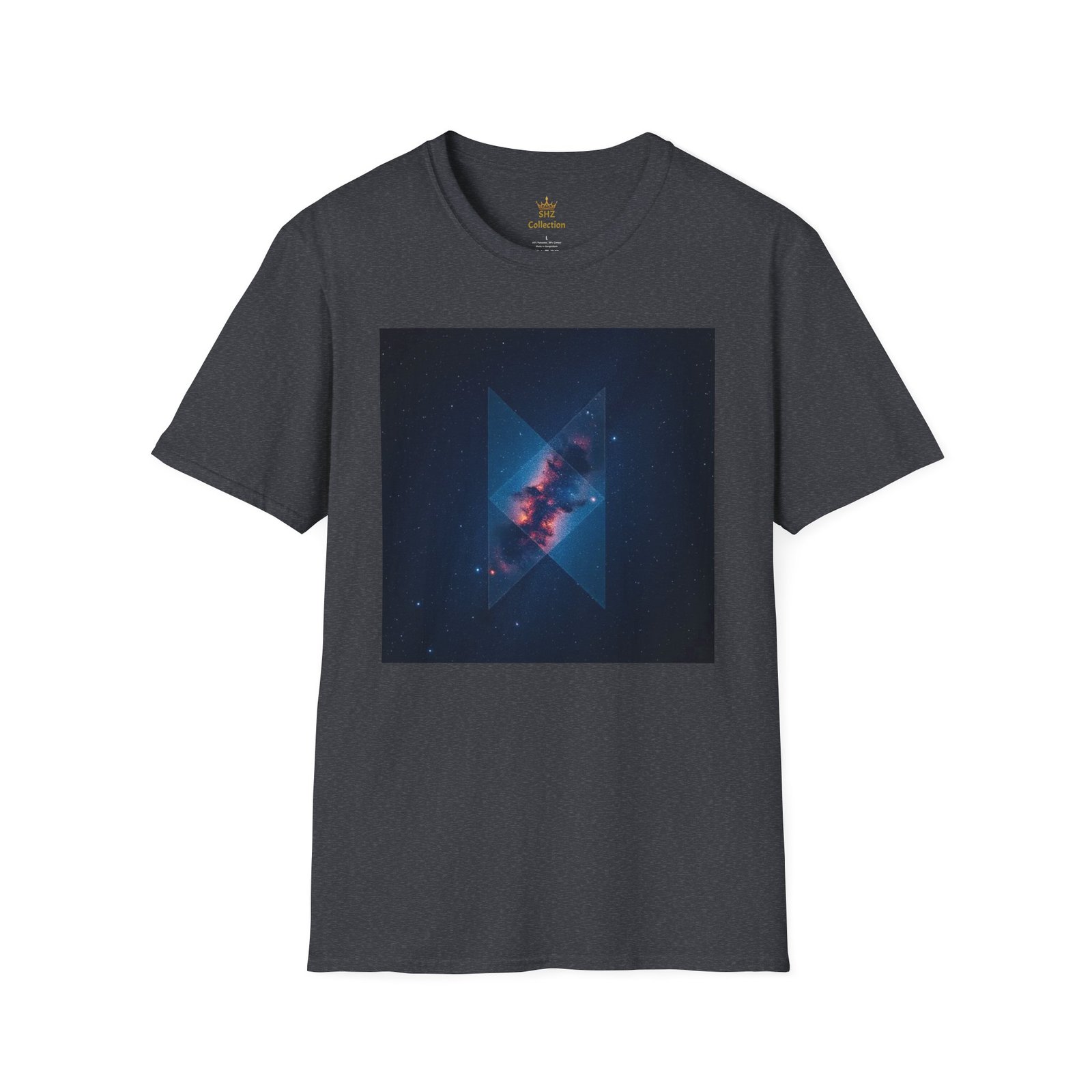 Galaxy Triangle Graphic T-Shirt — Cosmic Nebula Print - Image 78