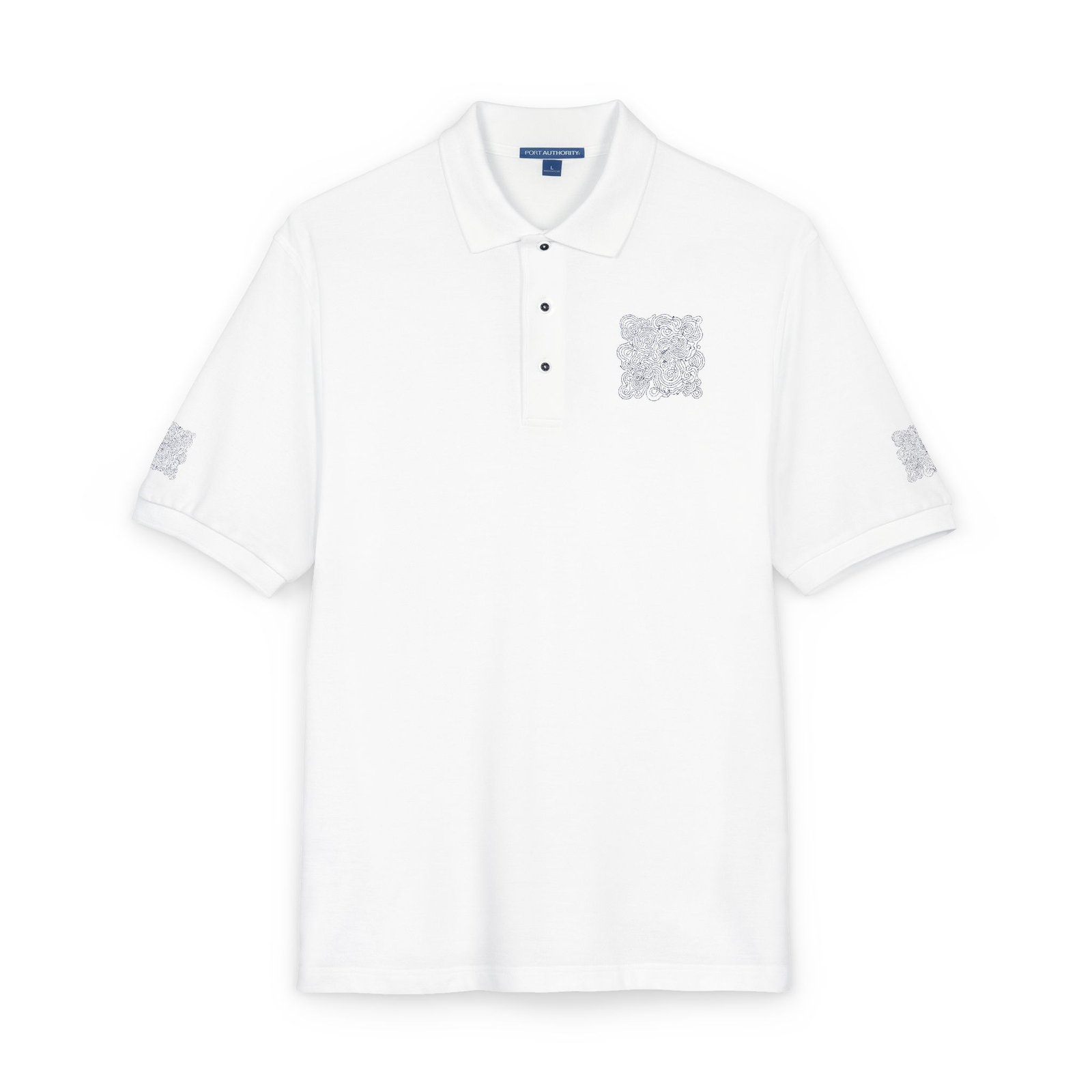 Embroidered Minimal The Stitch Study Polo
