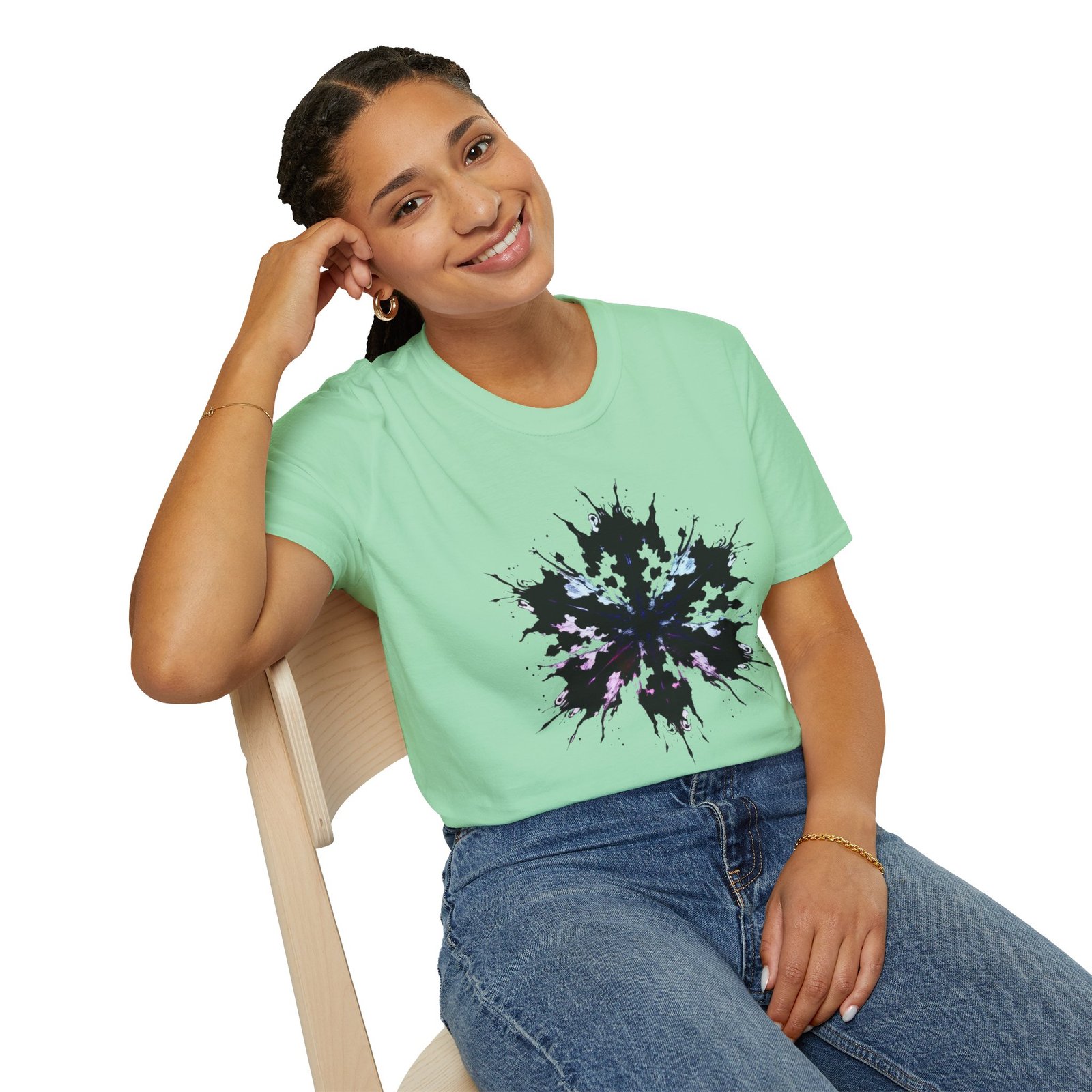 Rorschach Inkblot Graphic T-Shirt — Abstract Symmetry Tee - Image 46