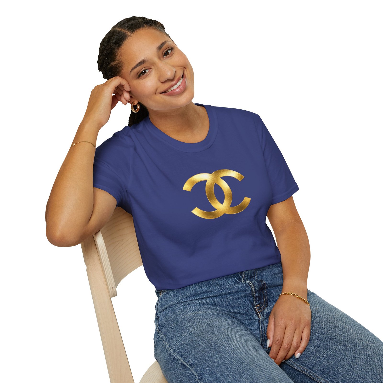 Gold The Double-C (Chanel Lock-Up) T-Shirt - Image 46