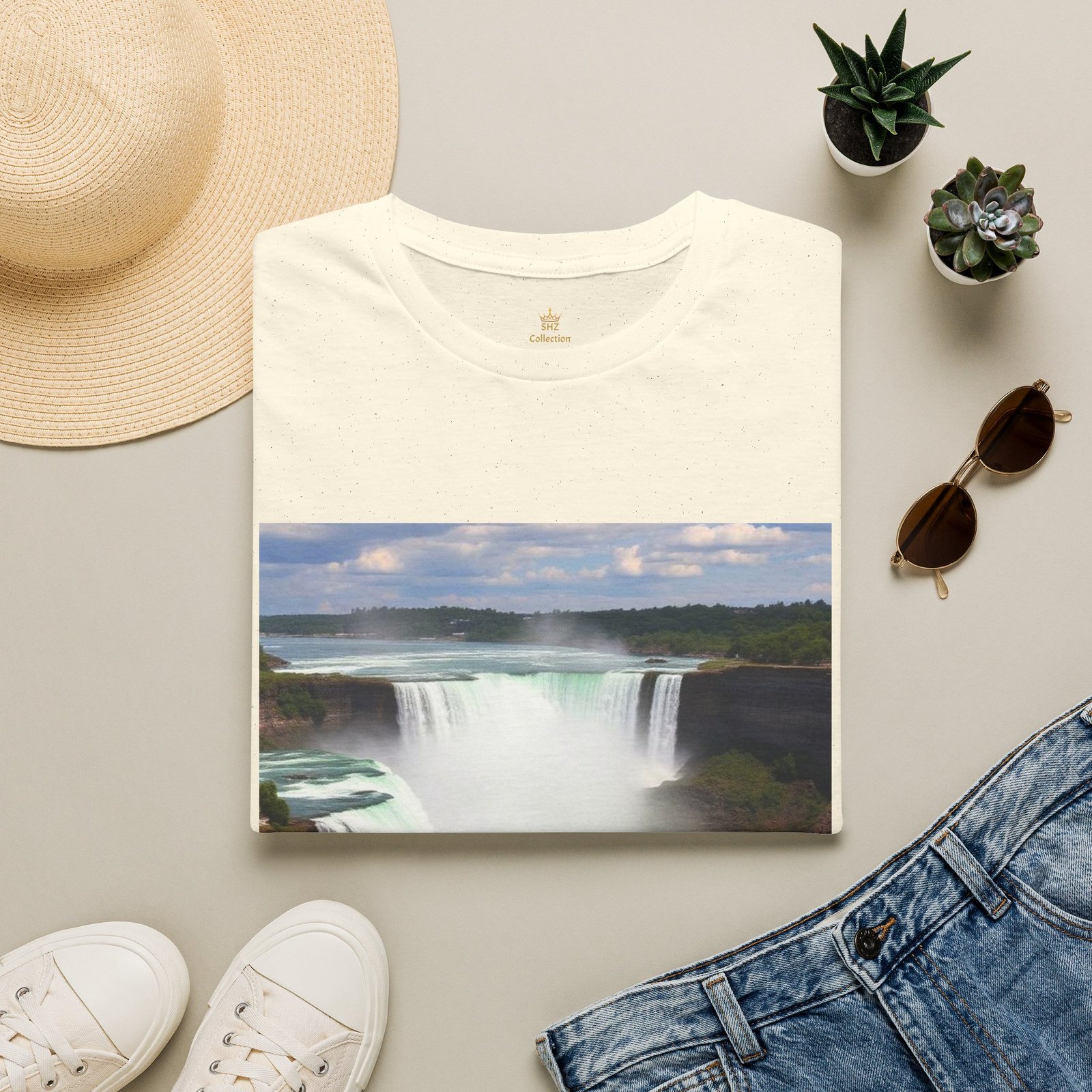 Niagara Falls Photo T-Shirt — Scenic Waterfall Travel Tee - Image 35