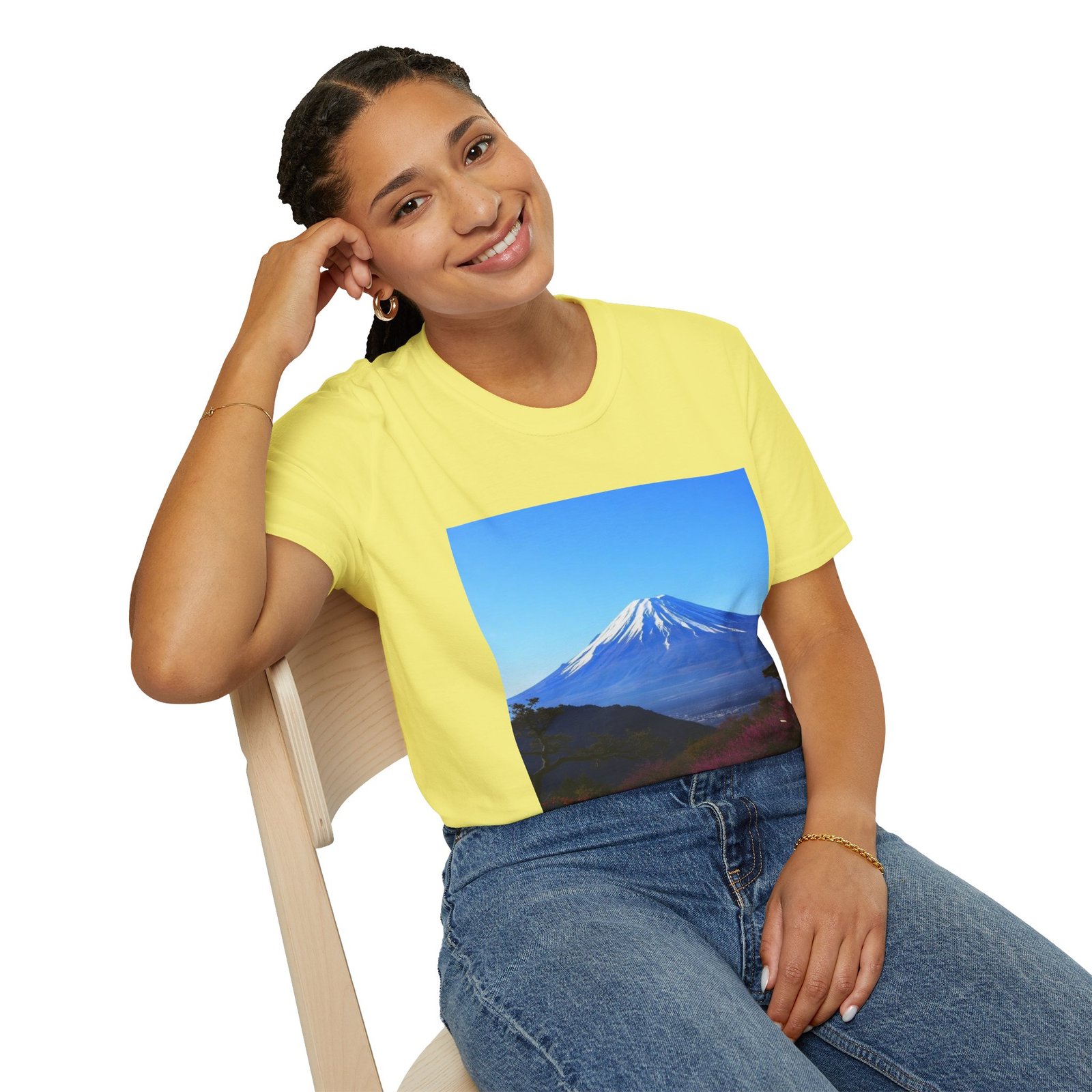 T-Shirt — Serene Mount Fuji Landscape Print - Image 48