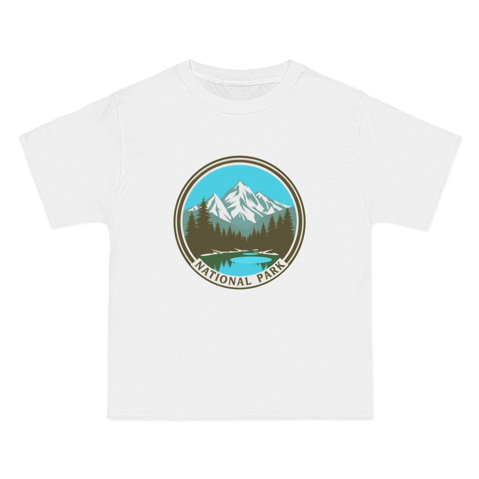 National Park Mountains T-Shirt — Vintage Mountain Badge Tee - Image 3