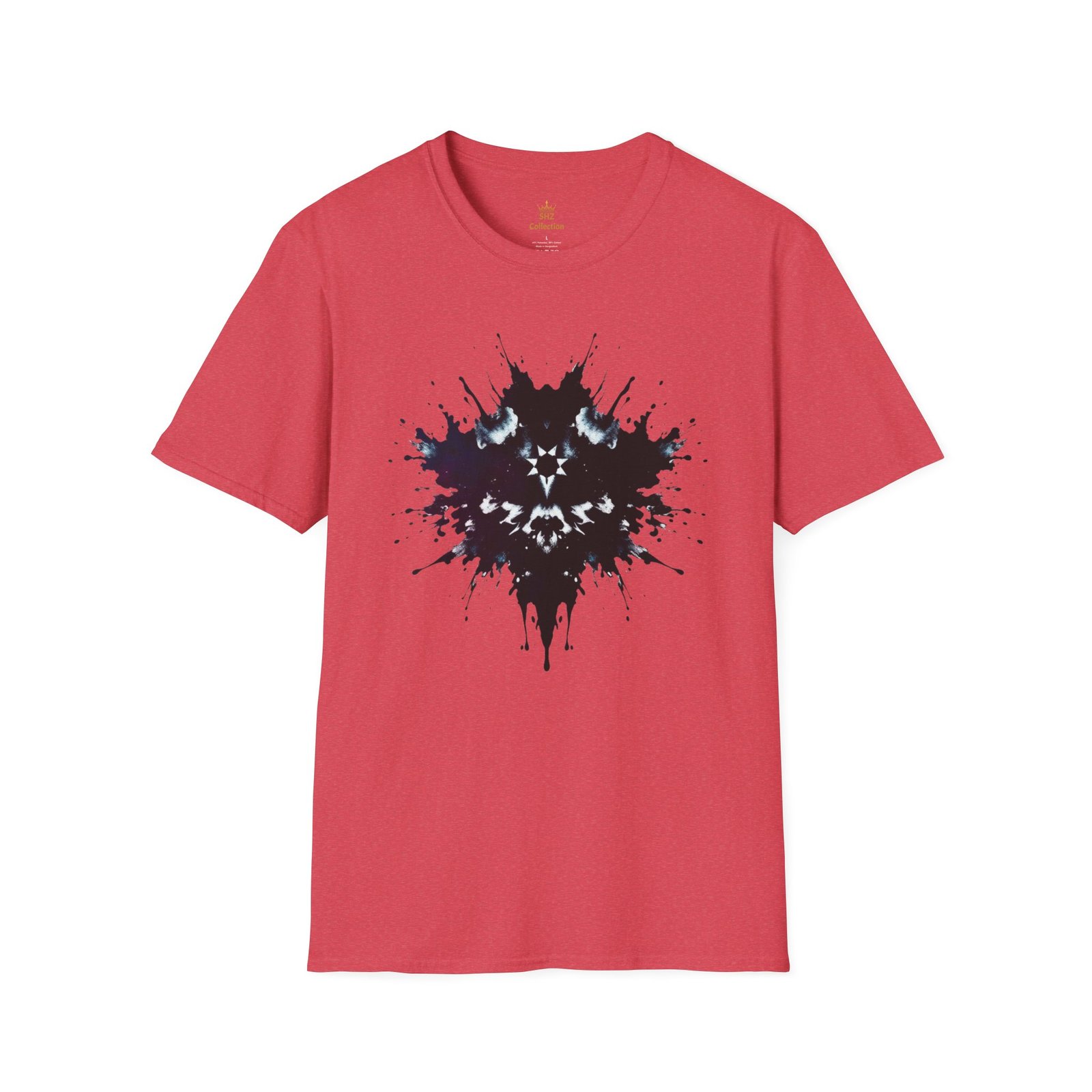 Inkblot Graphic T-Shirt — Rorschach Splash Art Tee - Image 89