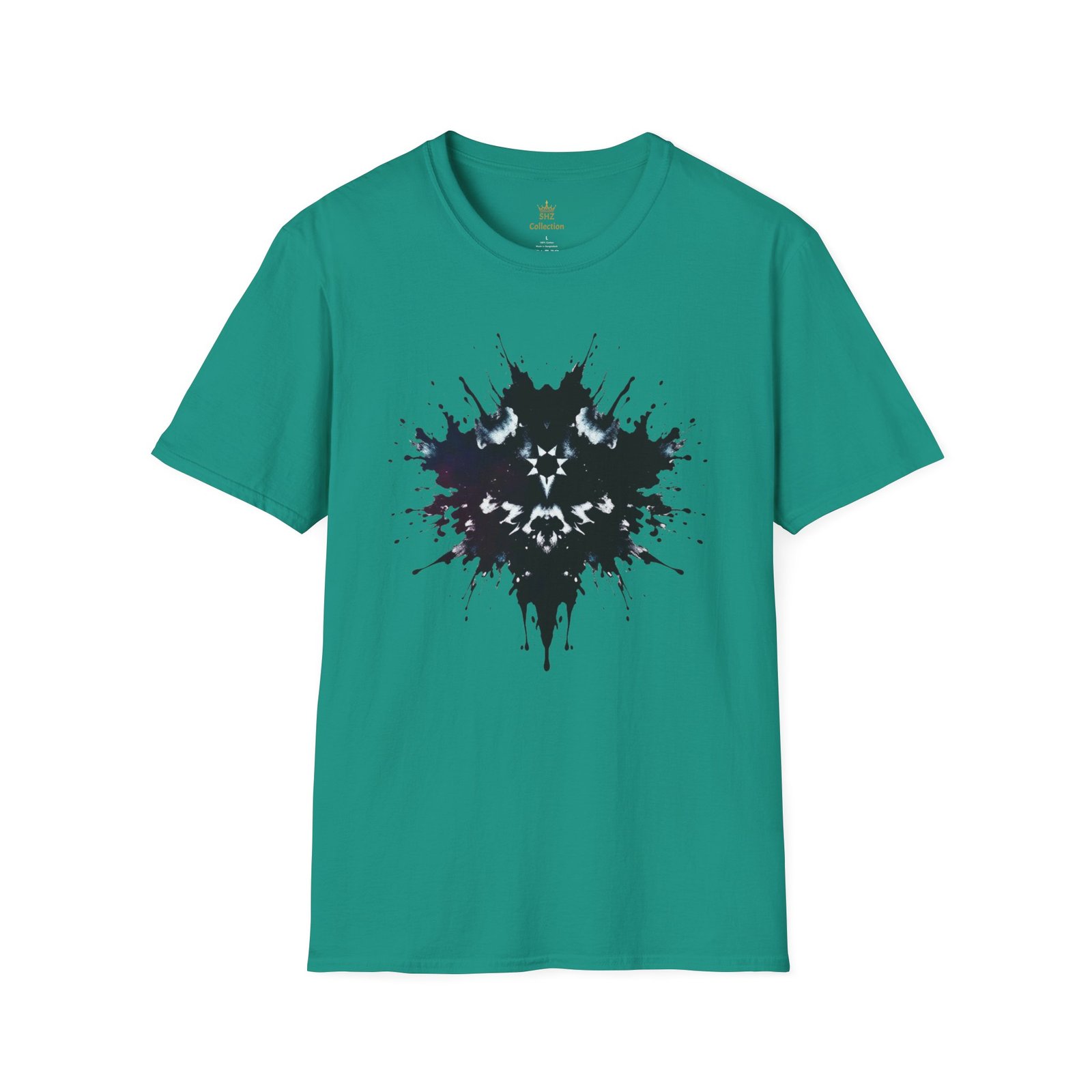 Inkblot Graphic T-Shirt — Rorschach Splash Art Tee - Image 49