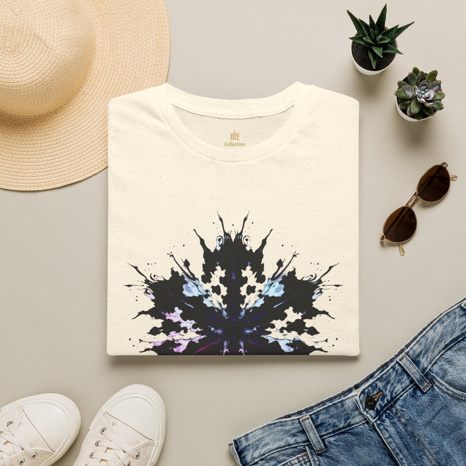 Rorschach Inkblot Graphic T-Shirt — Abstract Symmetry Tee - Image 36