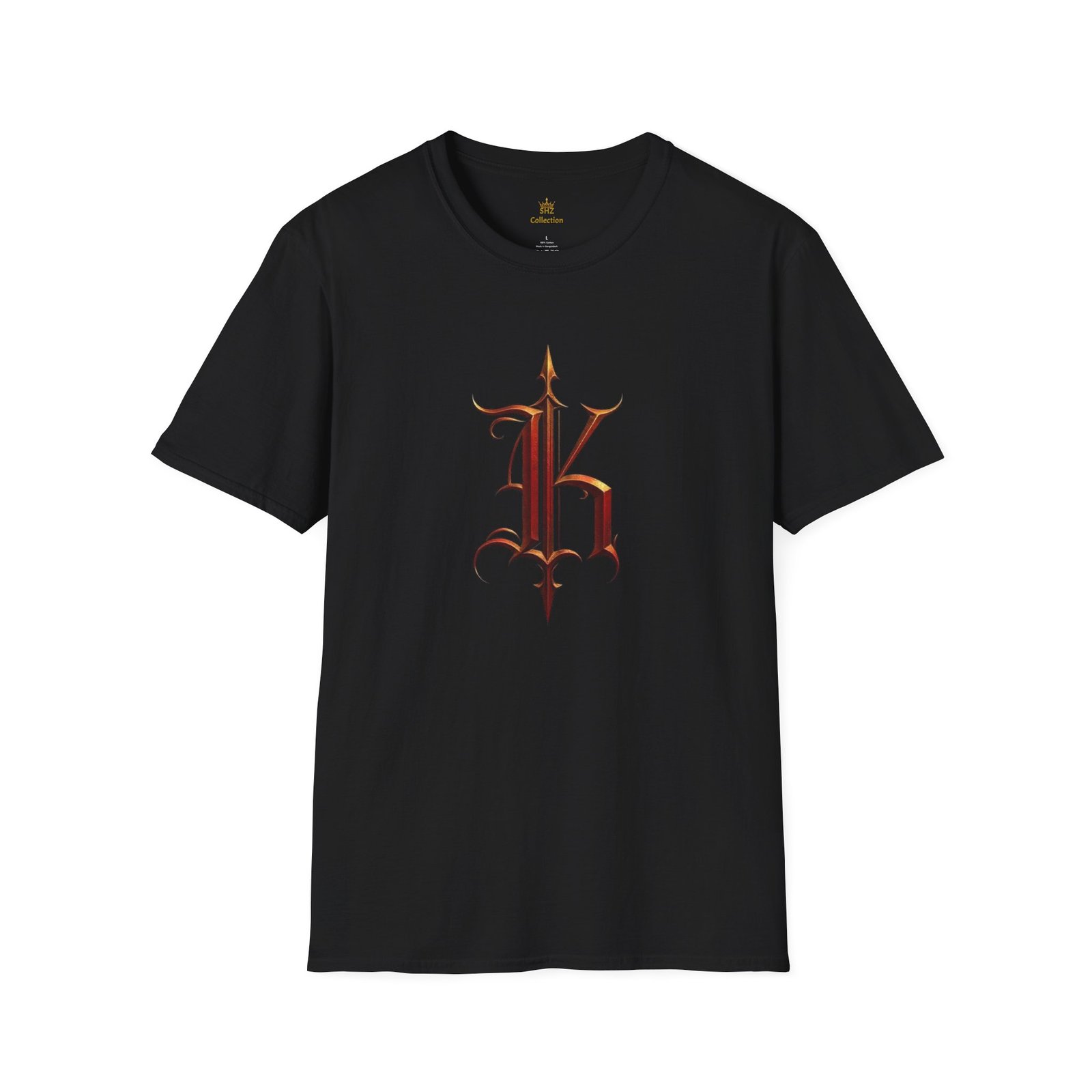 Gothic Letter K T-Shirt — Vintage Dark Monogram Tee - Image 17