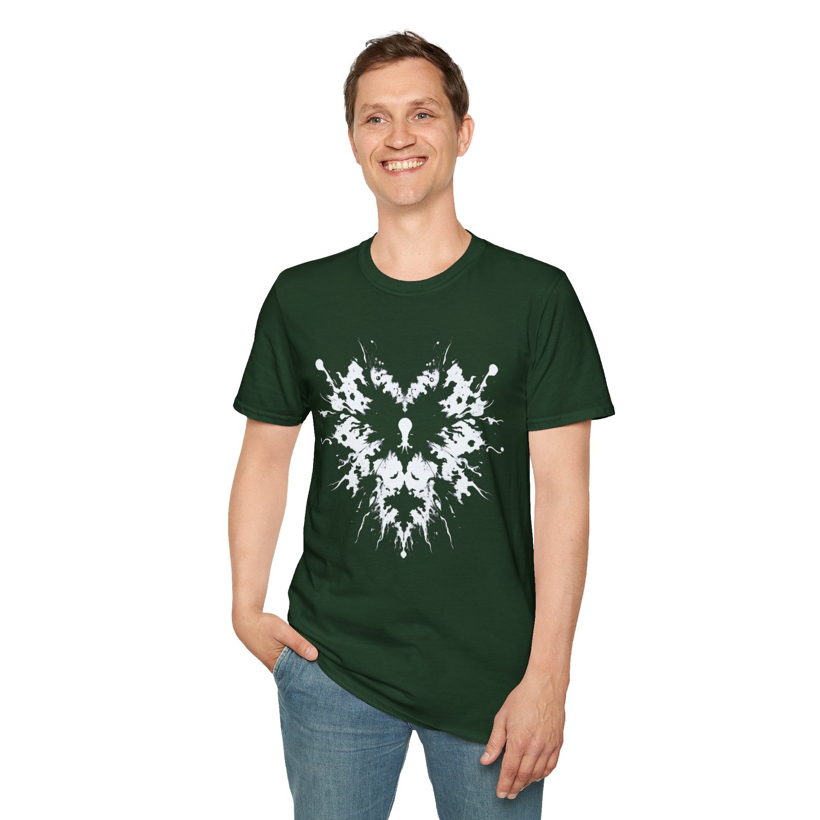 Inkblot Heart T‑Shirt — Symmetrical Rorschach Graphic Tee - Image 15