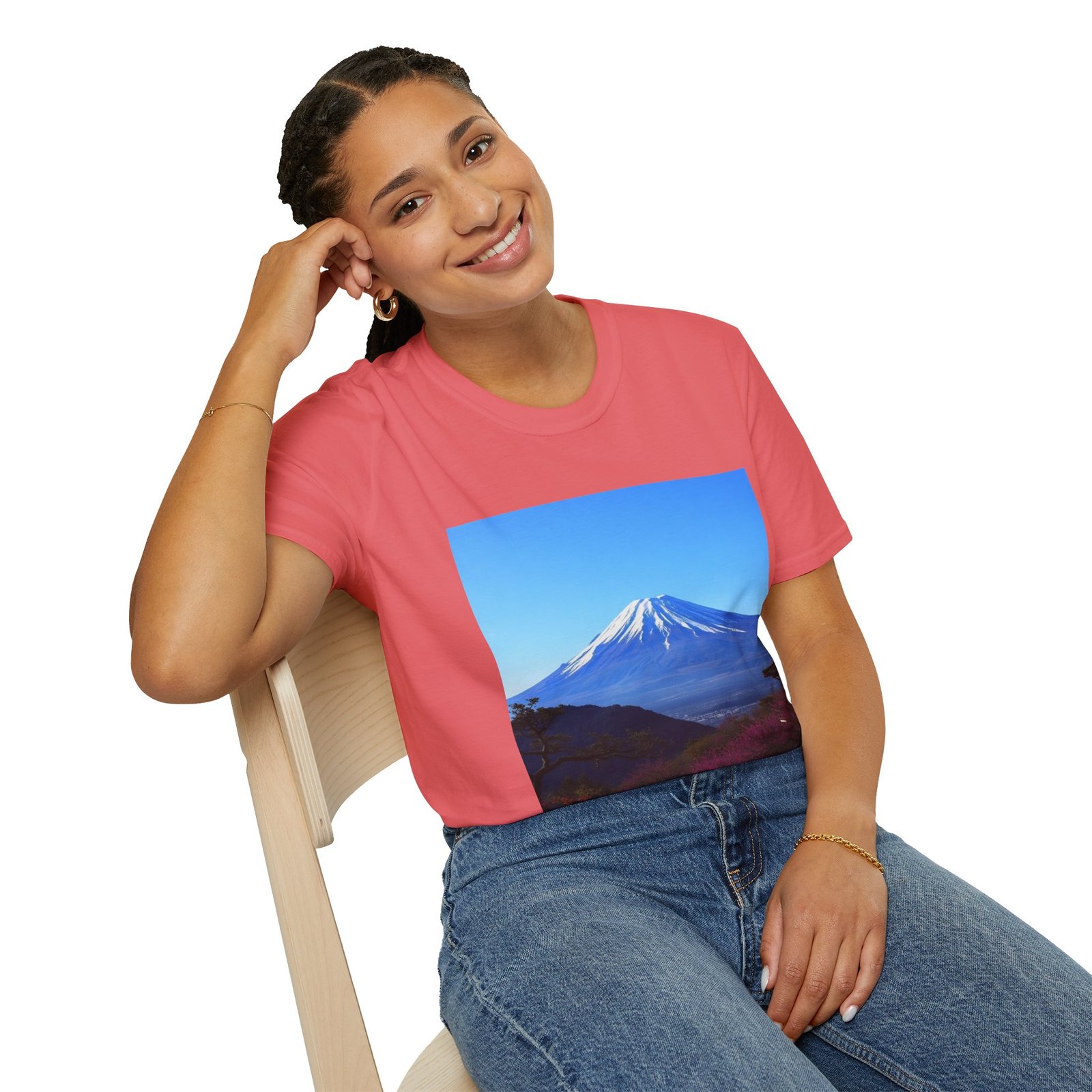 T-Shirt — Serene Mount Fuji Landscape Print - Image 20