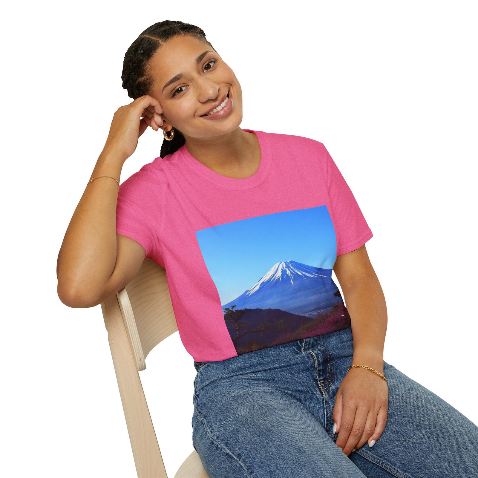 T-Shirt — Serene Mount Fuji Landscape Print - Image 90