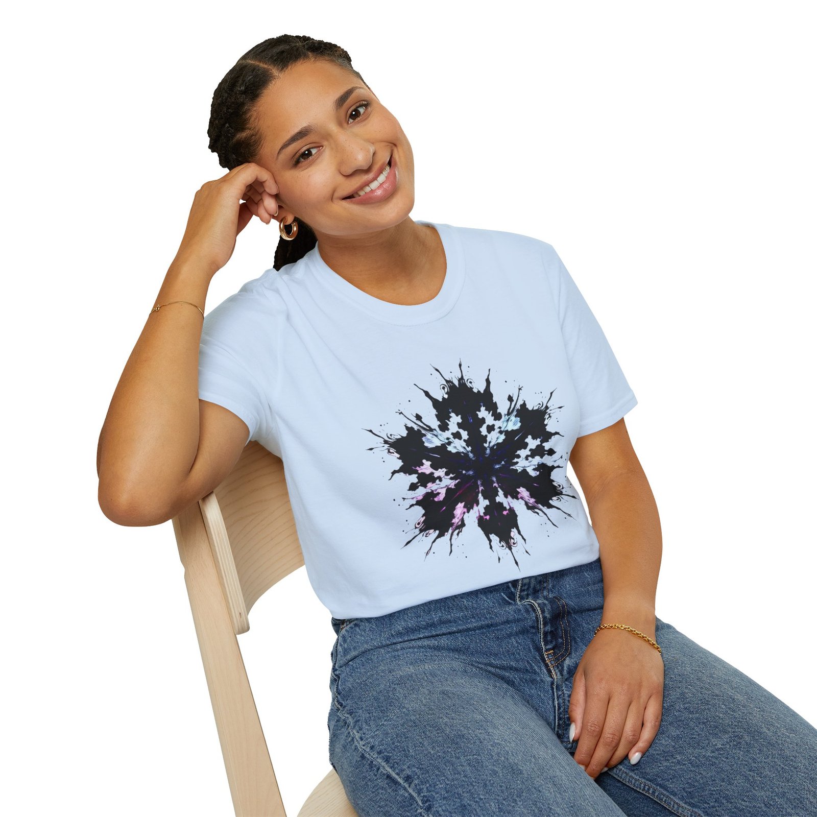 Rorschach Inkblot Graphic T-Shirt — Abstract Symmetry Tee - Image 54