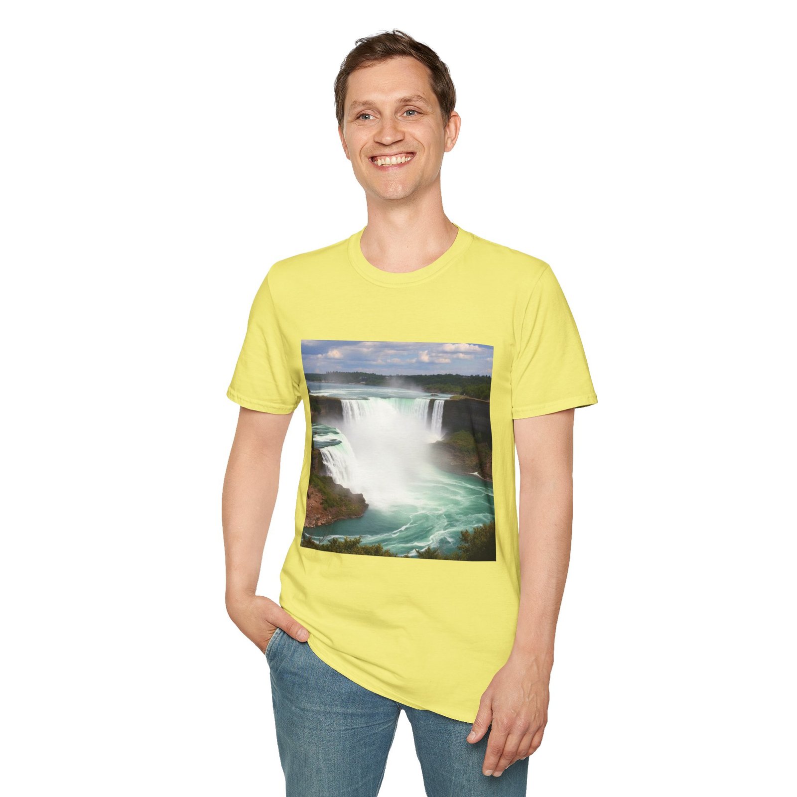 Niagara Falls Photo T-Shirt — Scenic Waterfall Travel Tee - Image 46