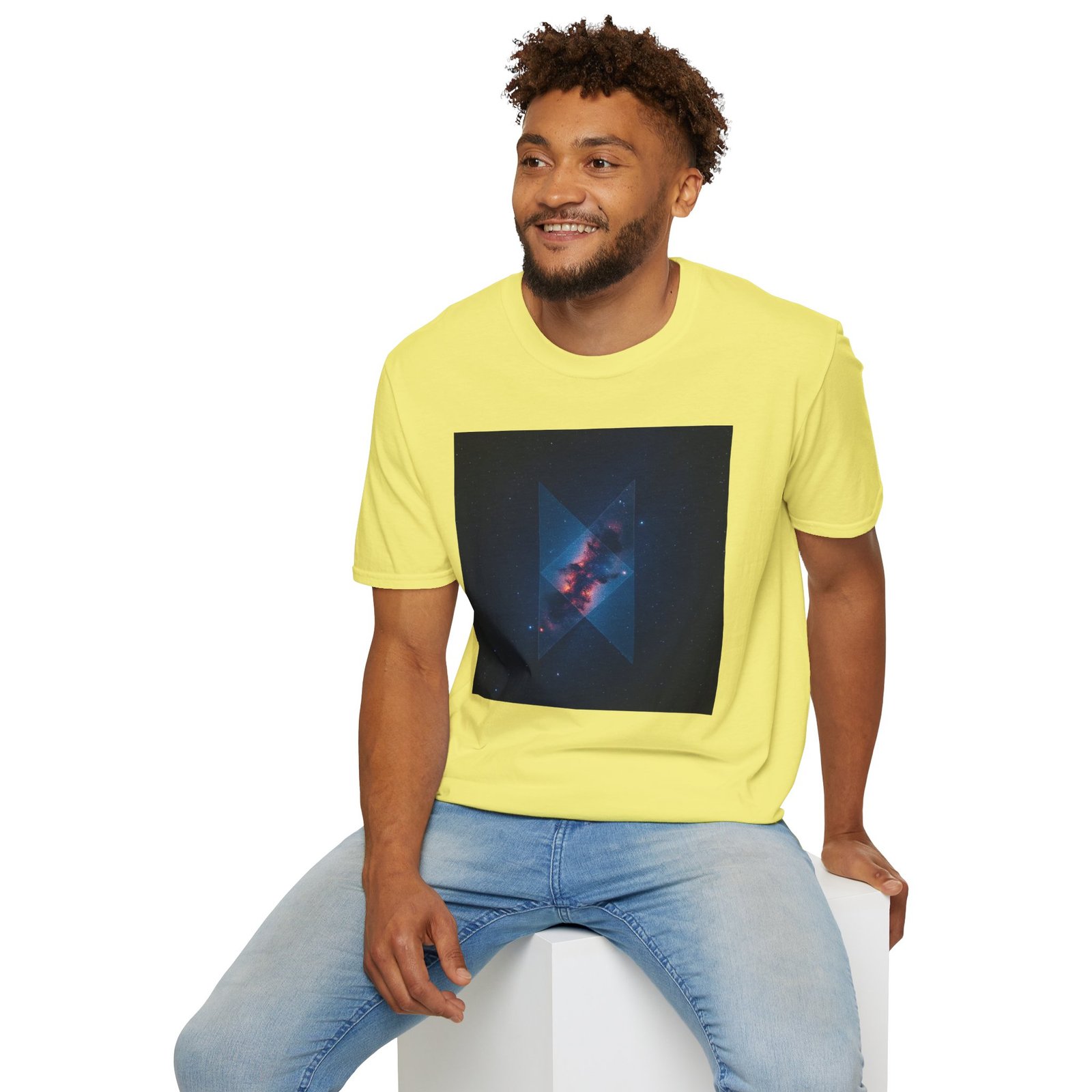 Galaxy Triangle Graphic T-Shirt — Cosmic Nebula Print - Image 33