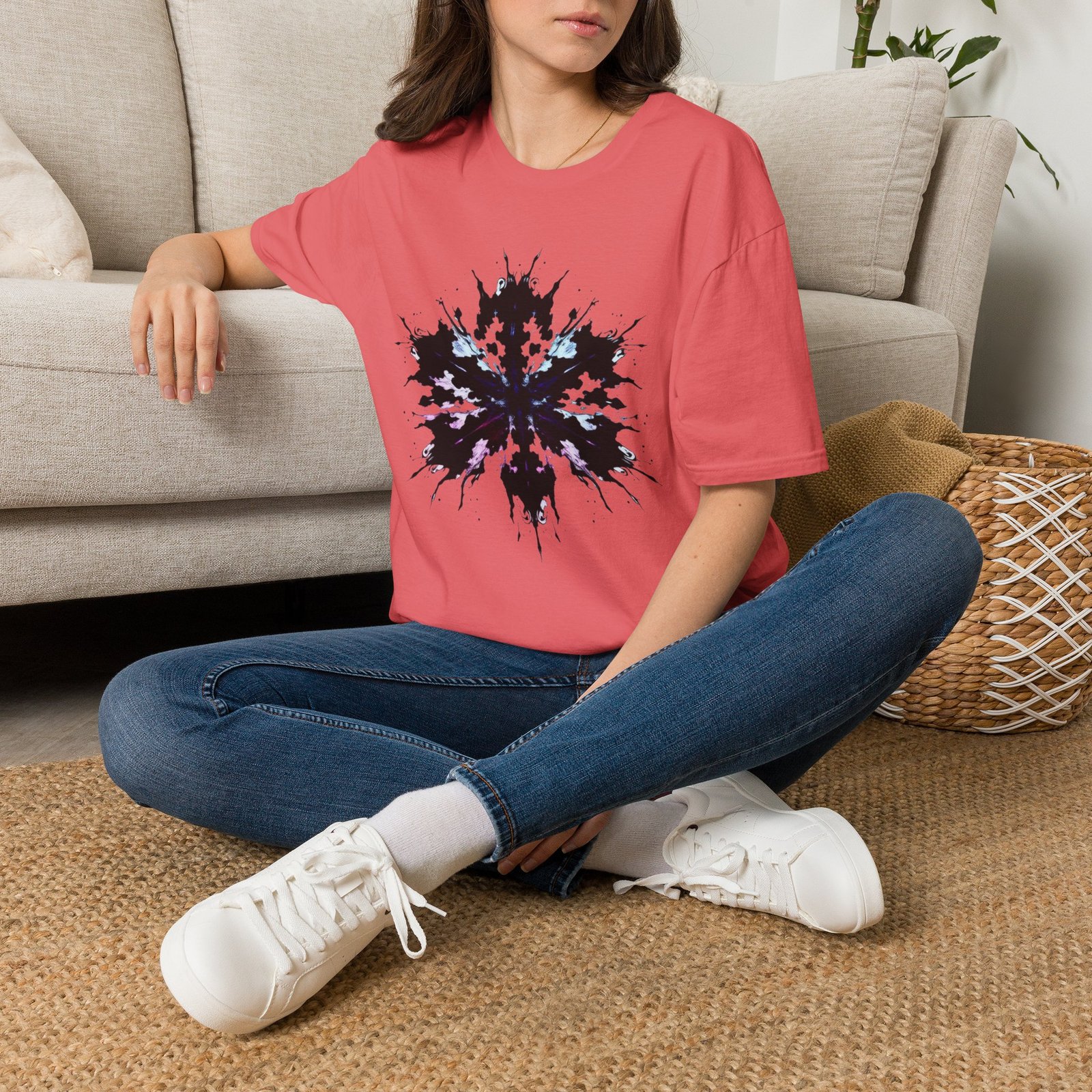 Rorschach Inkblot Graphic T-Shirt — Abstract Symmetry Tee - Image 21