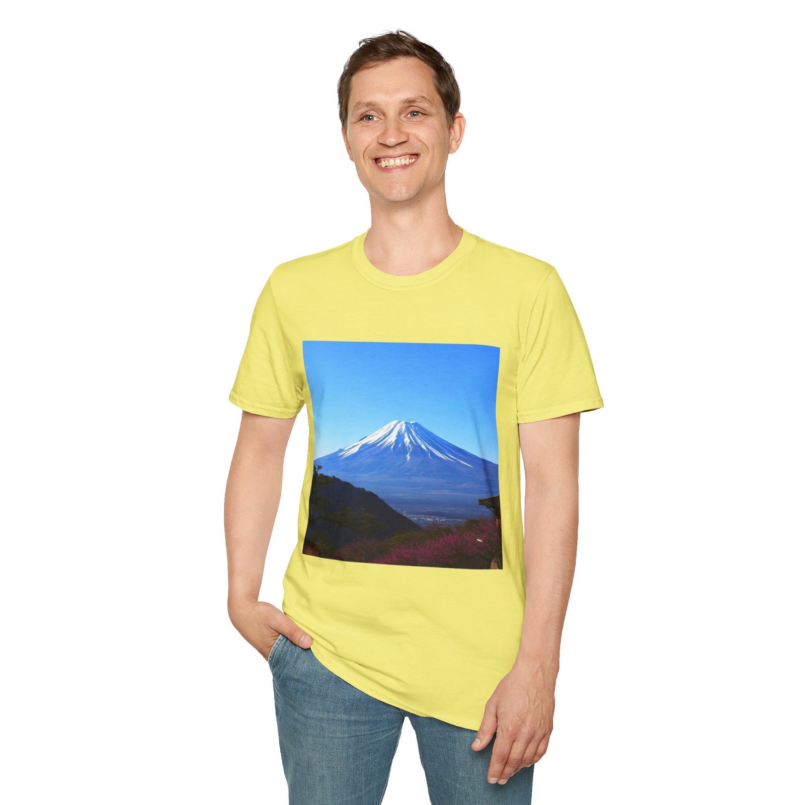 T-Shirt — Serene Mount Fuji Landscape Print - Image 47