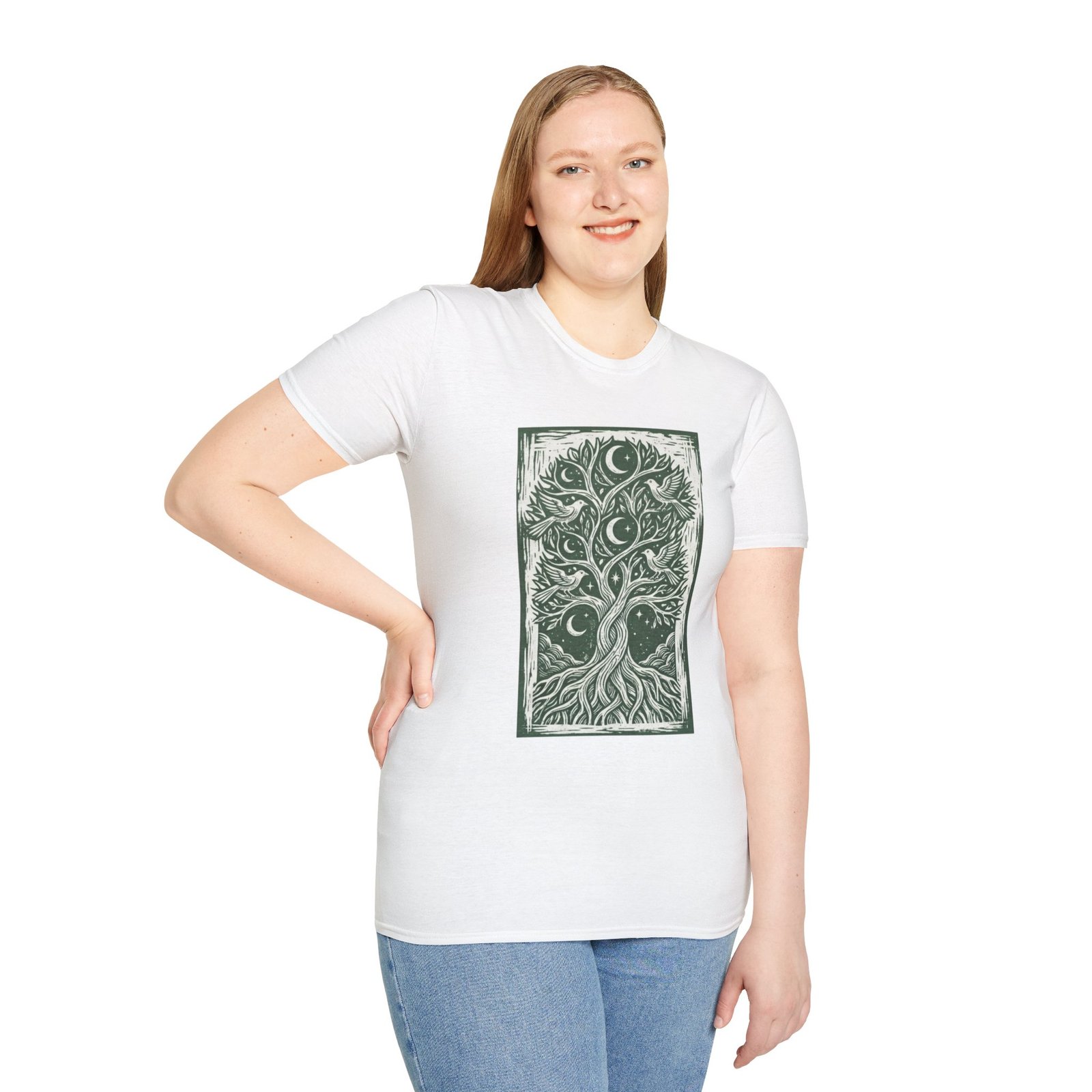 Tree of Life Moon T-Shirt — Celestial Botanical Graphic Tee - Image 14