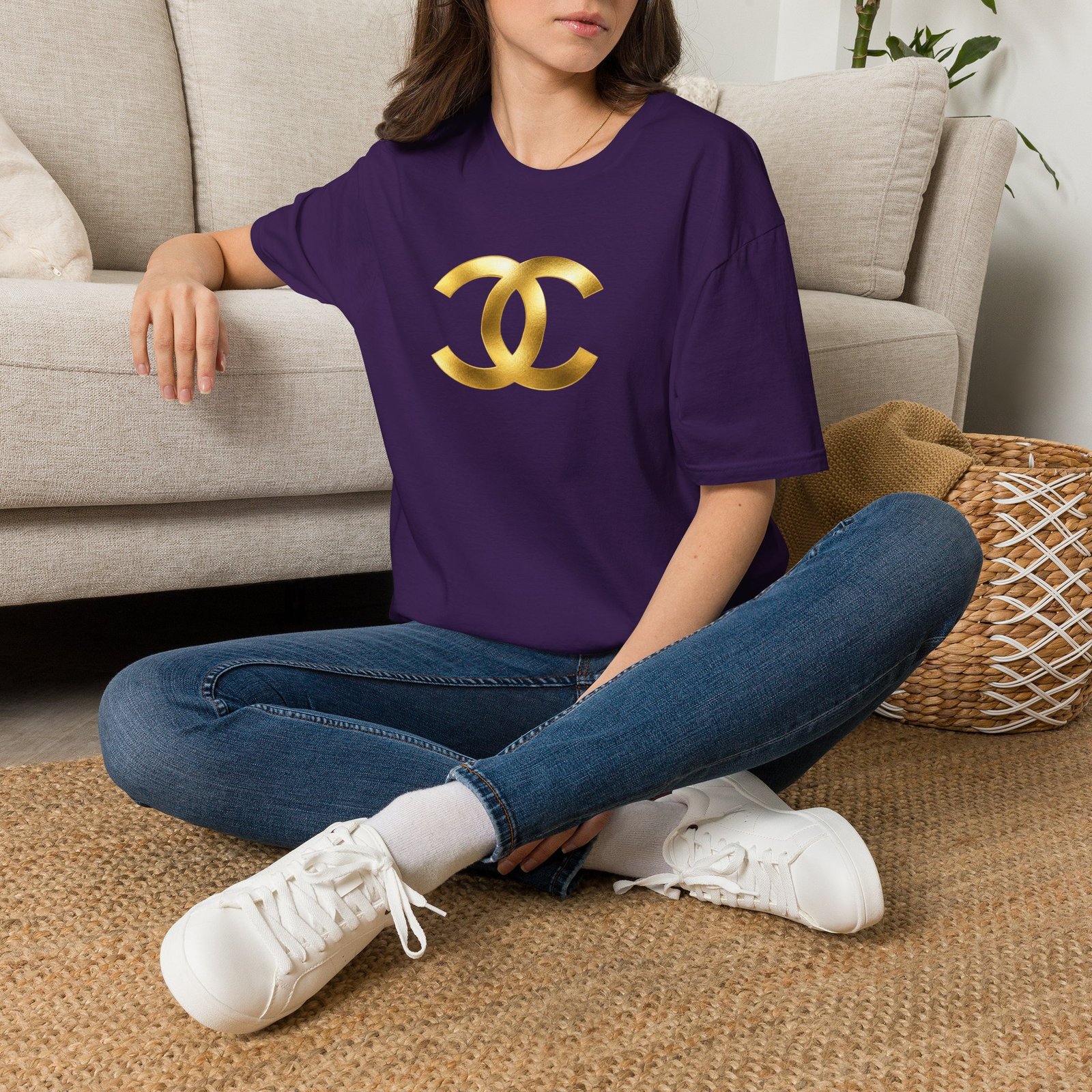Gold The Double-C (Chanel Lock-Up) T-Shirt - Image 61