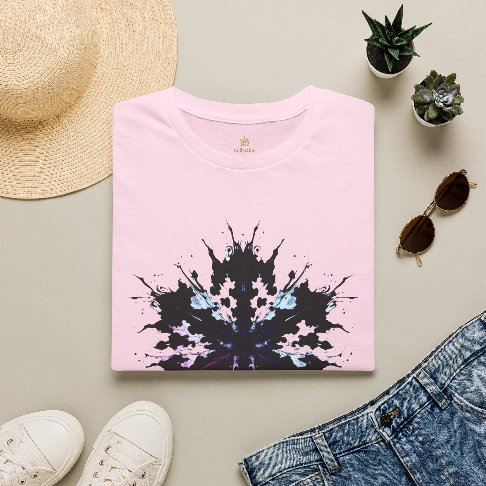 Rorschach Inkblot Graphic T-Shirt — Abstract Symmetry Tee - Image 68