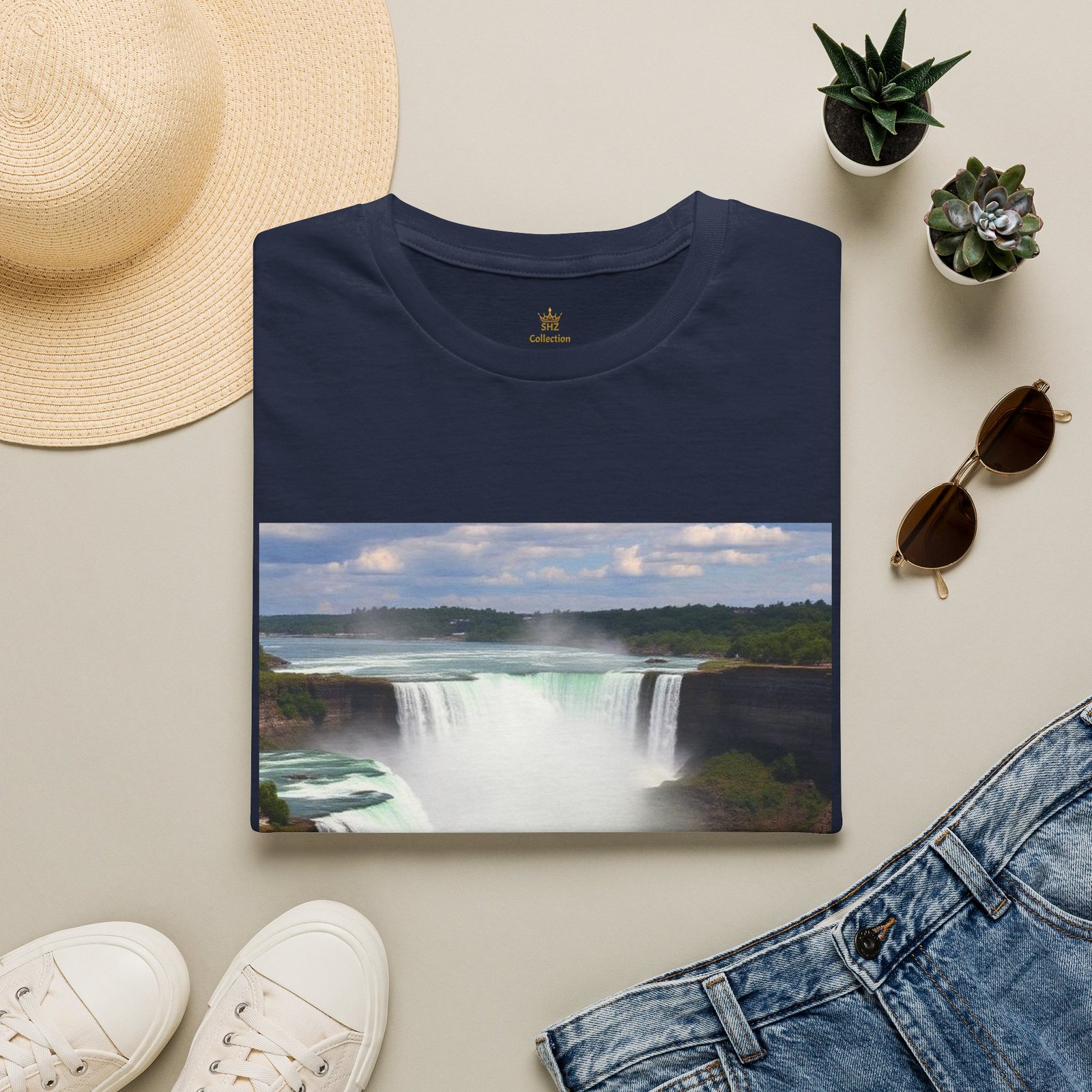 Niagara Falls Photo T-Shirt — Scenic Waterfall Travel Tee - Image 67