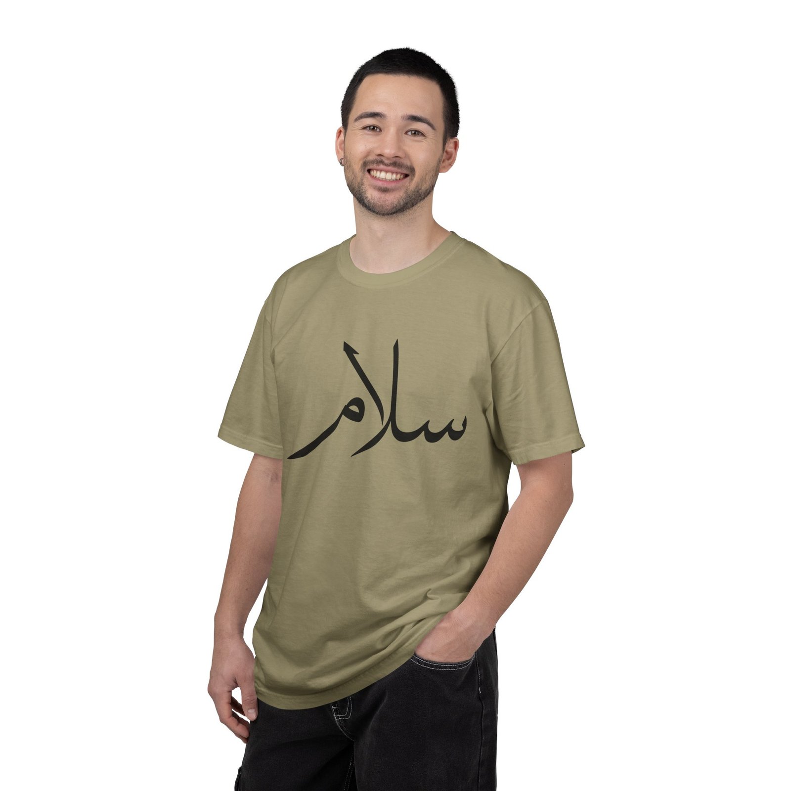 Salaam Script T-Shirt — Minimal Arabic Calligraphy Tee - Image 34