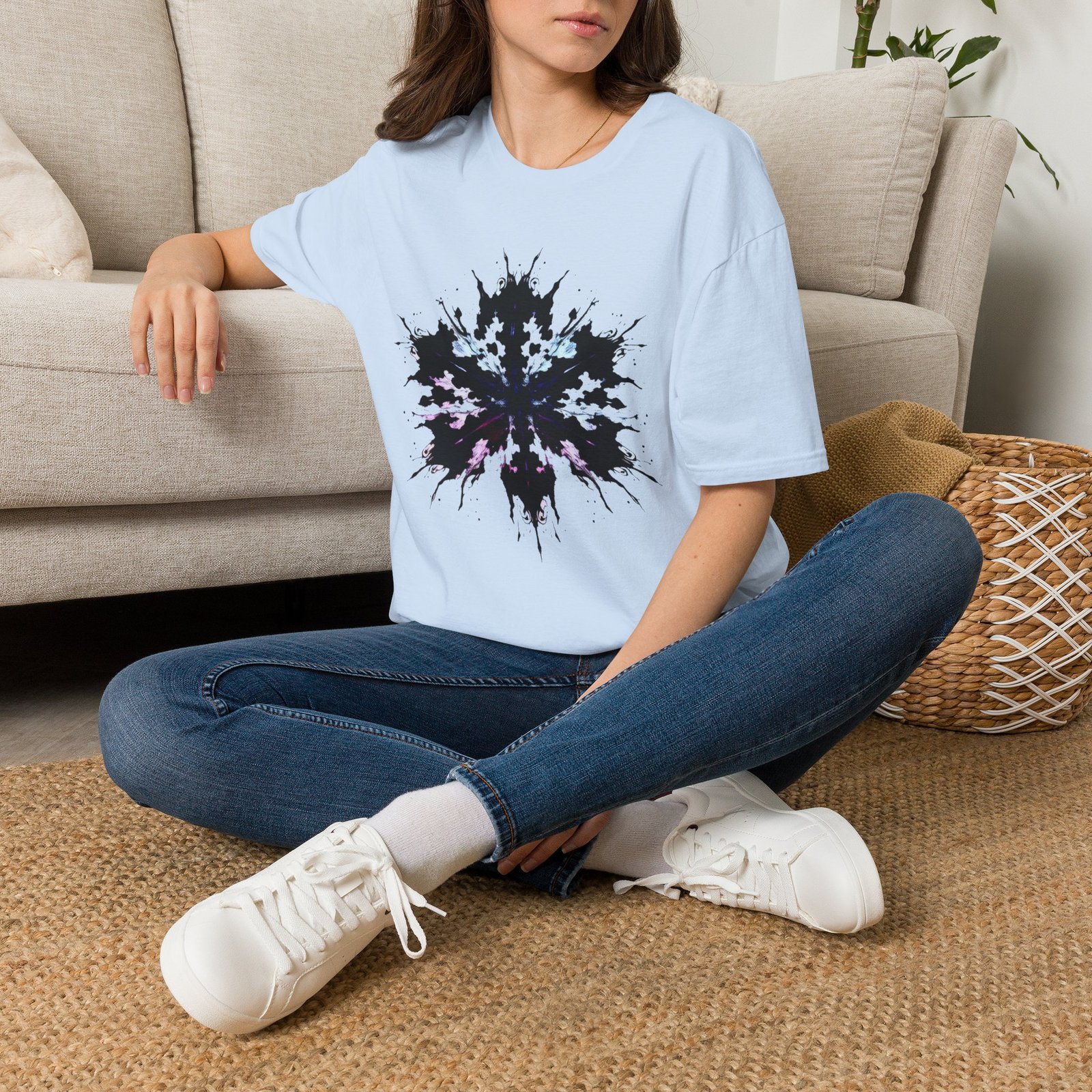 Rorschach Inkblot Graphic T-Shirt — Abstract Symmetry Tee - Image 53