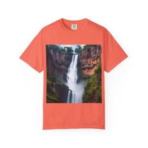 Waterfall Photo T-Shirt — Scenic Nature Landscape Tee