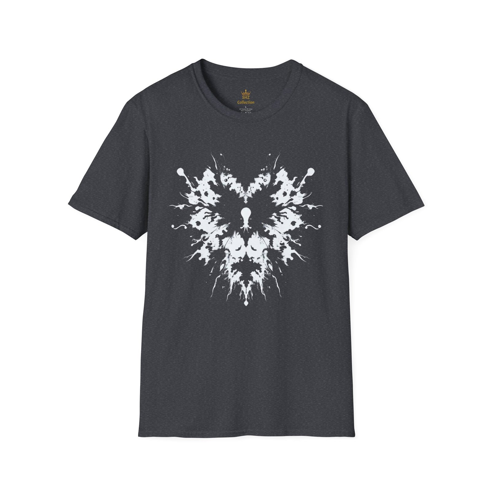 Inkblot Heart T‑Shirt — Symmetrical Rorschach Graphic Tee - Image 33