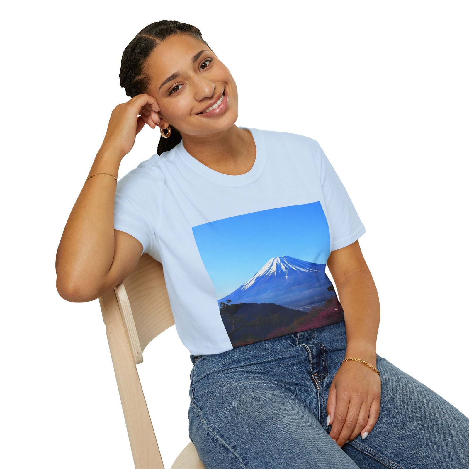 T-Shirt — Serene Mount Fuji Landscape Print - Image 6