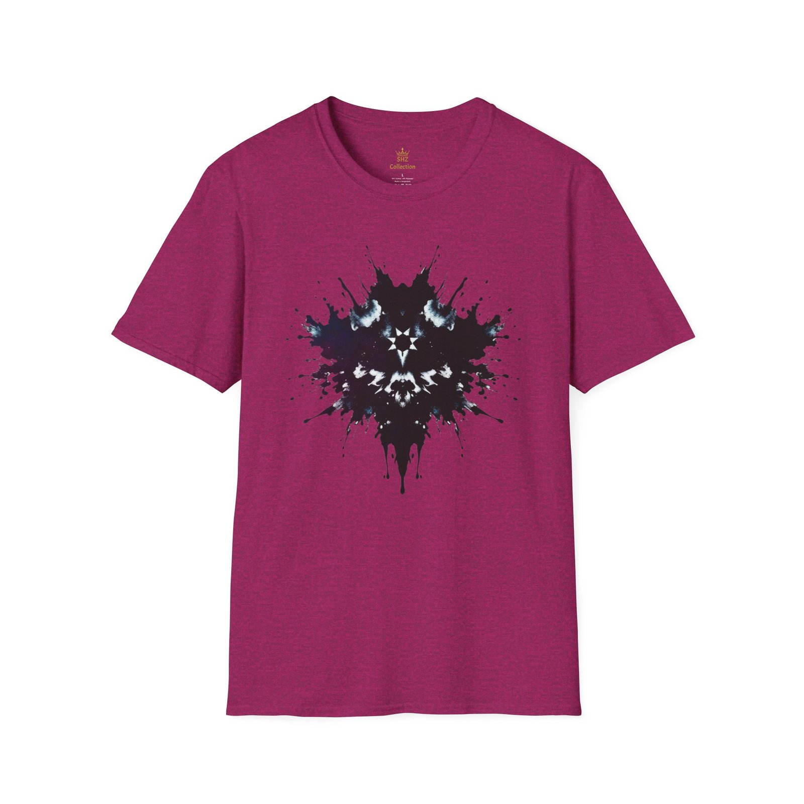 Inkblot Graphic T-Shirt — Rorschach Splash Art Tee - Image 41