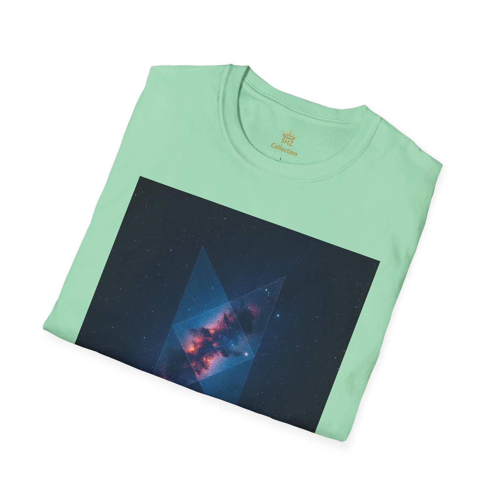 Galaxy Triangle Graphic T-Shirt — Cosmic Nebula Print - Image 38