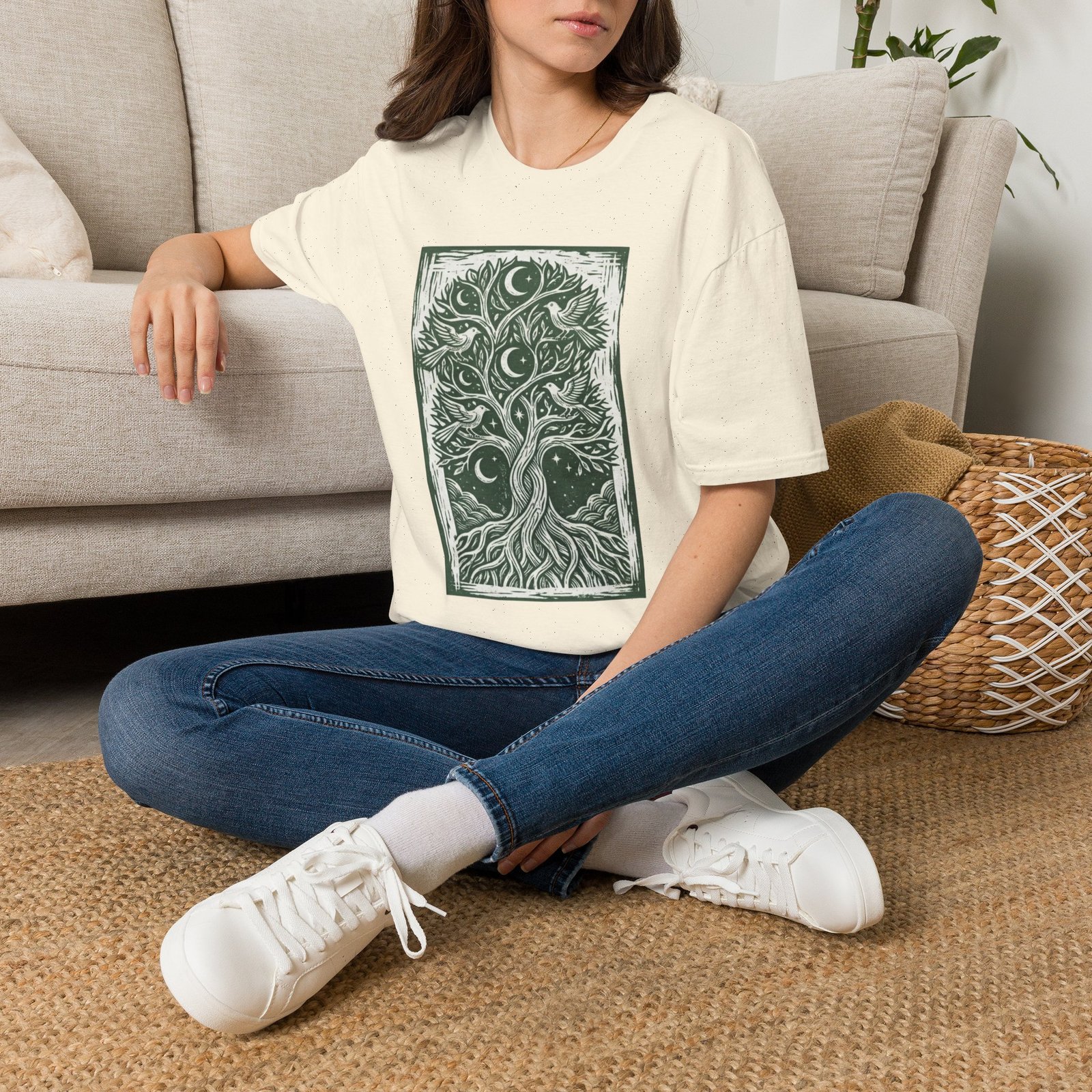 Tree of Life Moon T-Shirt — Celestial Botanical Graphic Tee - Image 21
