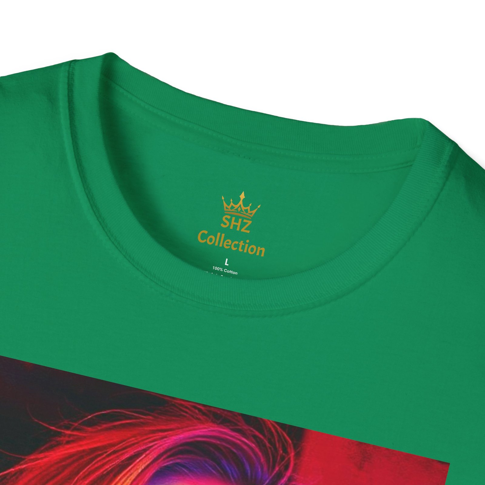 Rainbow Portrait T‑Shirt — Colorful Neon Face Art Tee - Image 59
