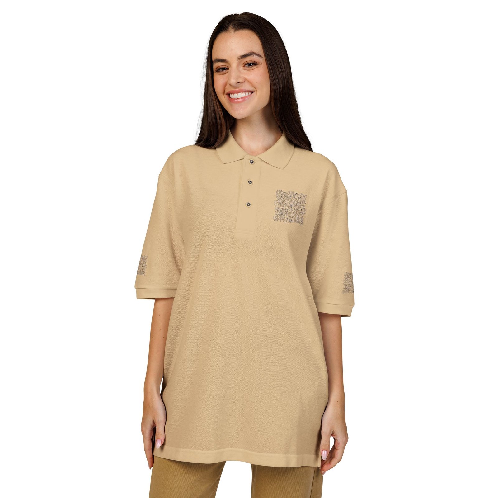 Embroidered Minimal The Stitch Study Polo - Image 9