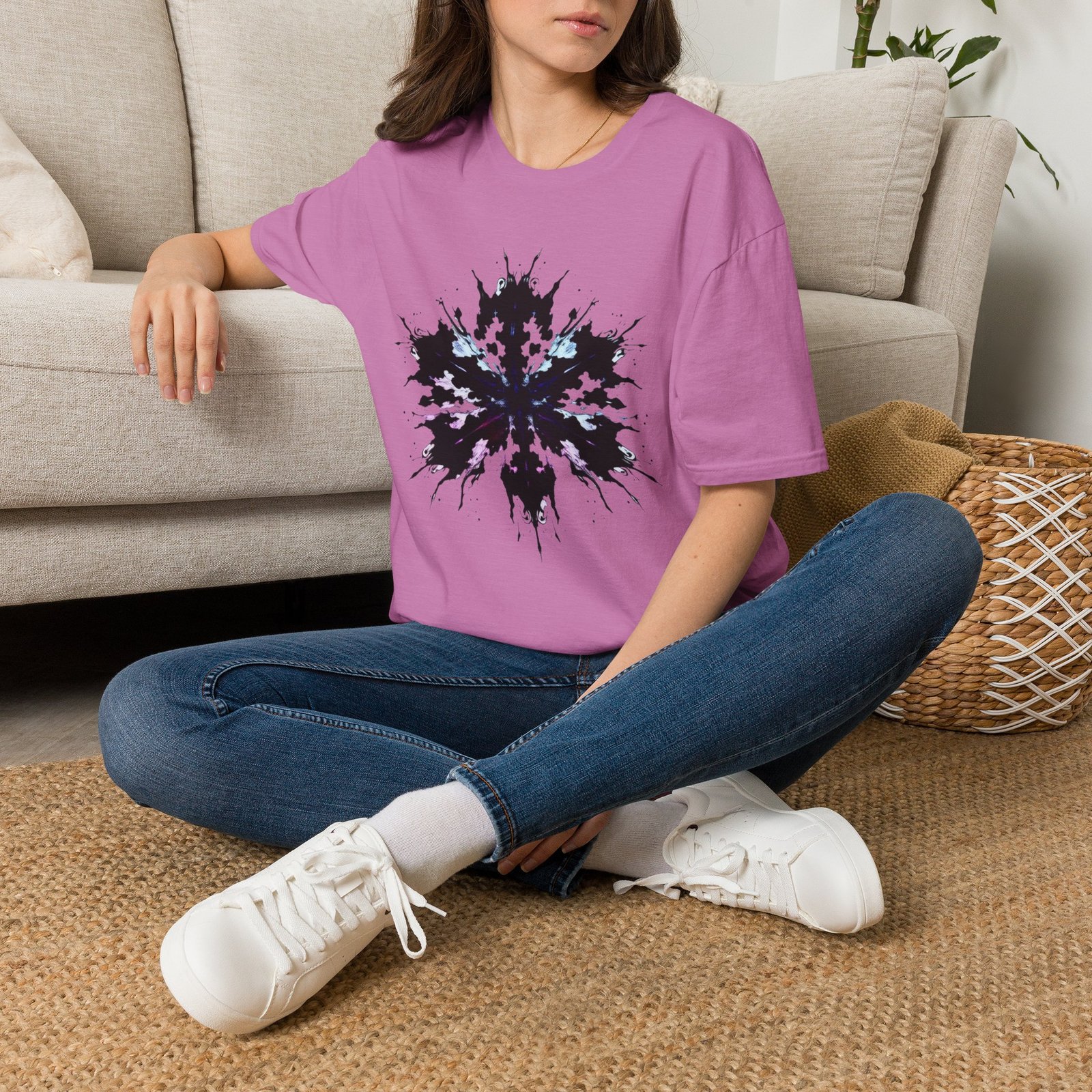 Rorschach Inkblot Graphic T-Shirt — Abstract Symmetry Tee - Image 61