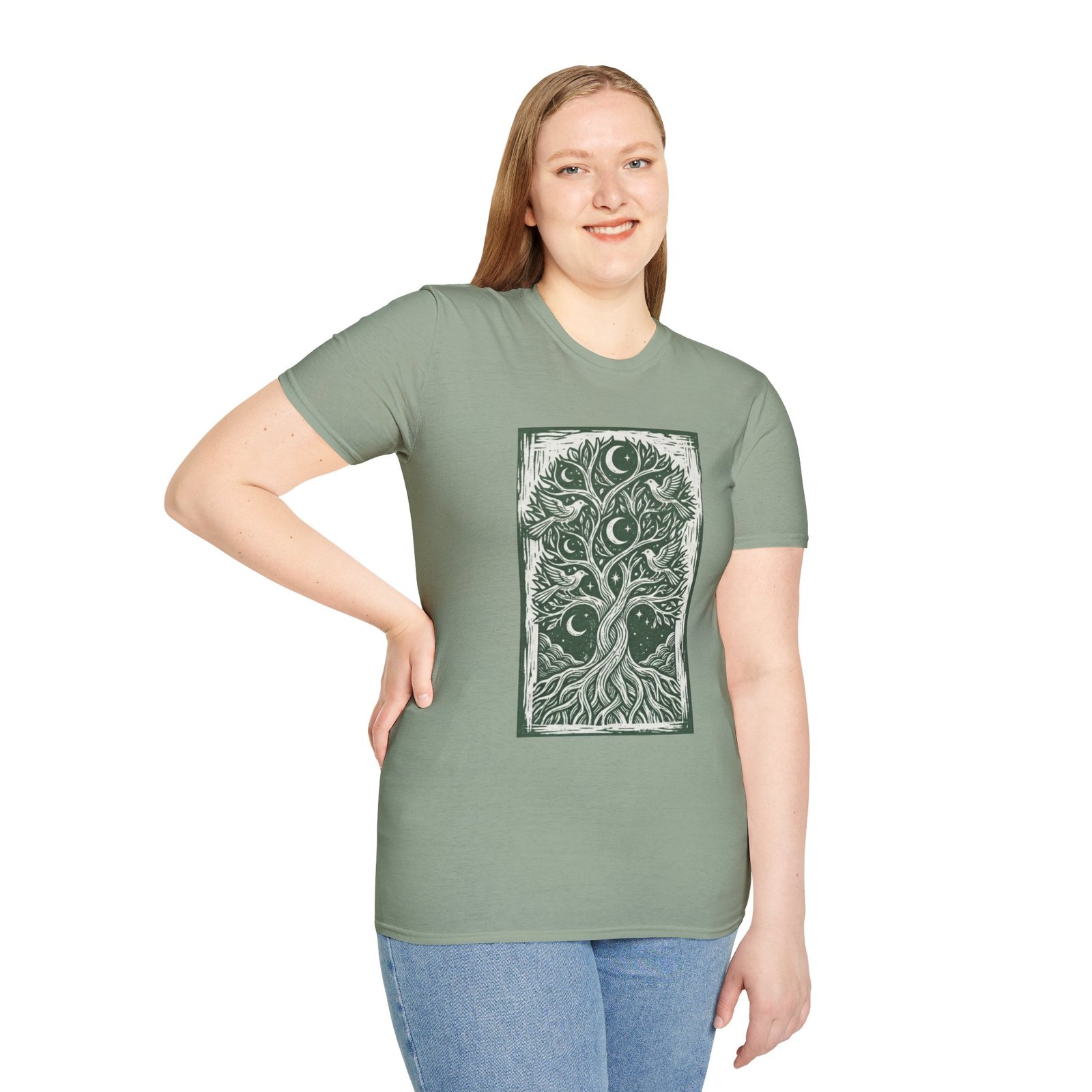Tree of Life Moon T-Shirt — Celestial Botanical Graphic Tee - Image 30
