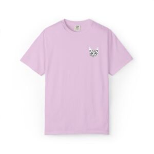 Minimal Cat Pocket T-Shirt — Cute White Graphic Tee