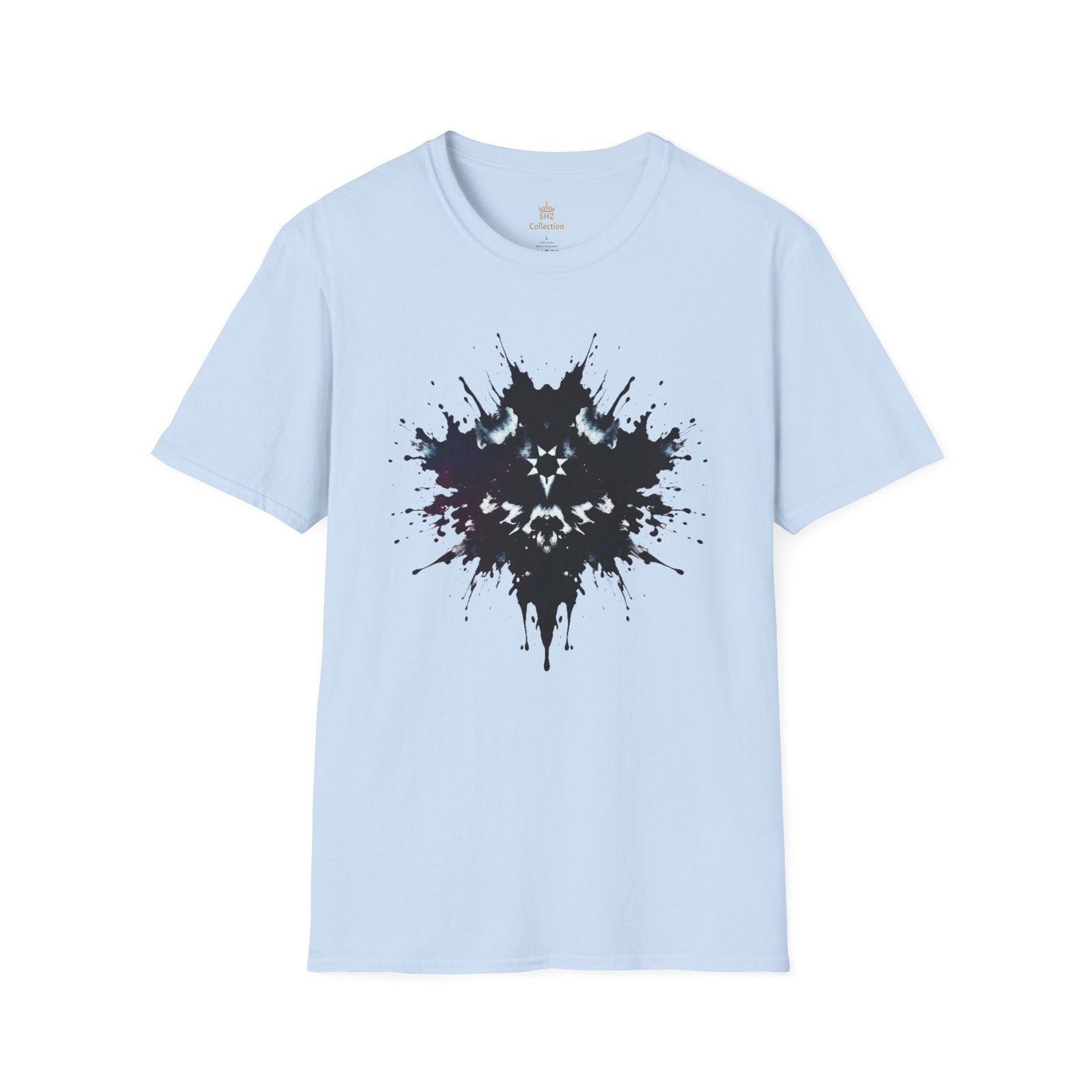 Inkblot Graphic T-Shirt — Rorschach Splash Art Tee - Image 65