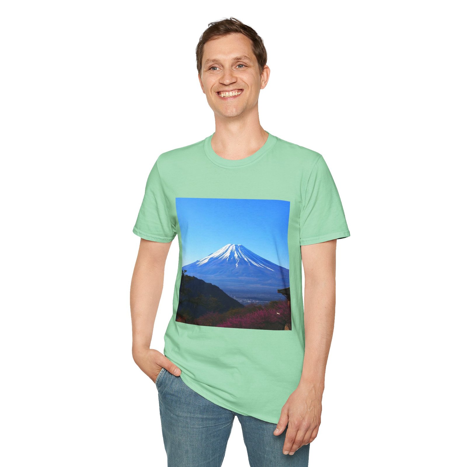 T-Shirt — Serene Mount Fuji Landscape Print - Image 54