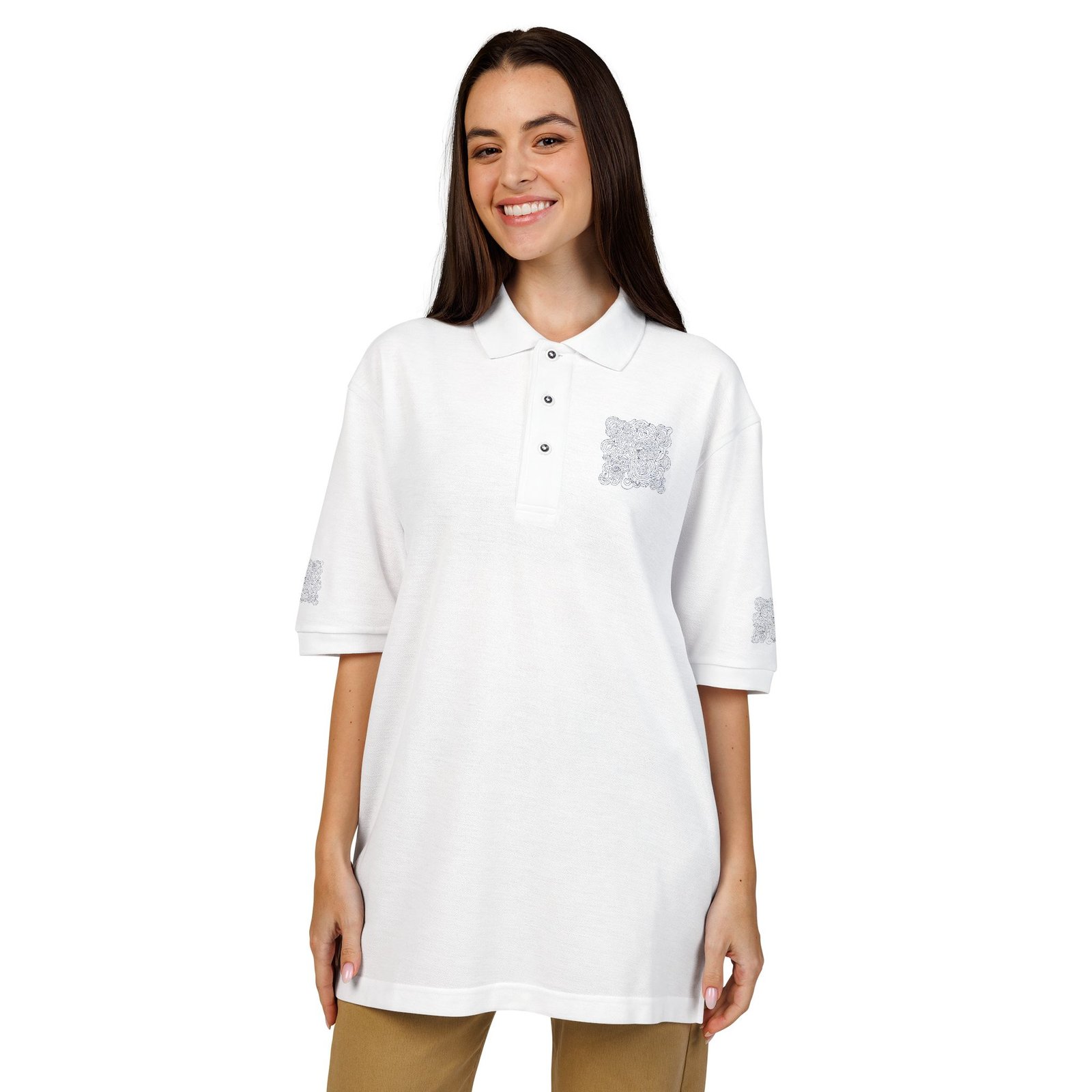 Embroidered Minimal The Stitch Study Polo - Image 4