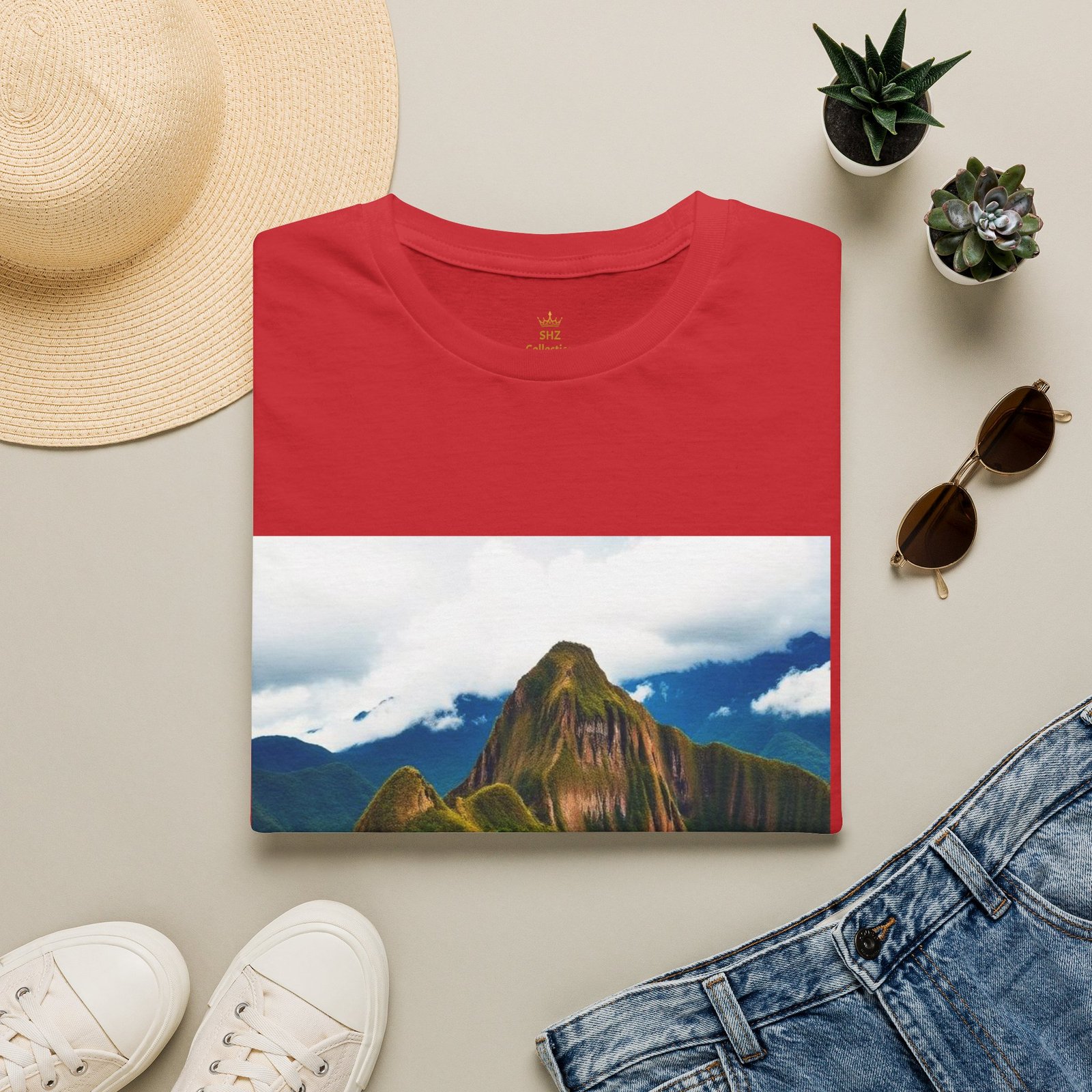 Machu Picchu Mountain Graphic T-Shirt — Peruvian Travel Tee - Image 102