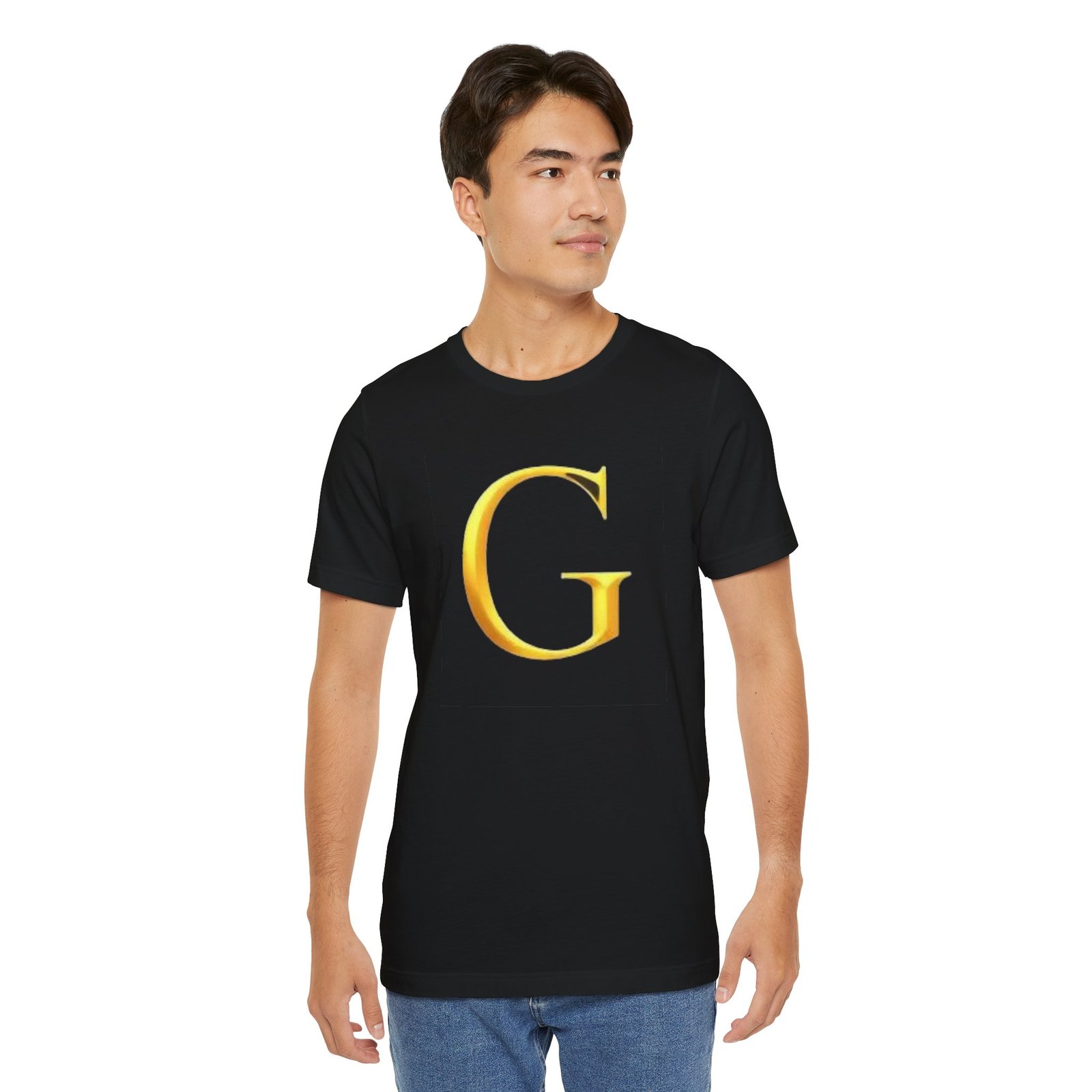 Gold Letter G T-Shirt — Monogram Initial Tee - Image 22