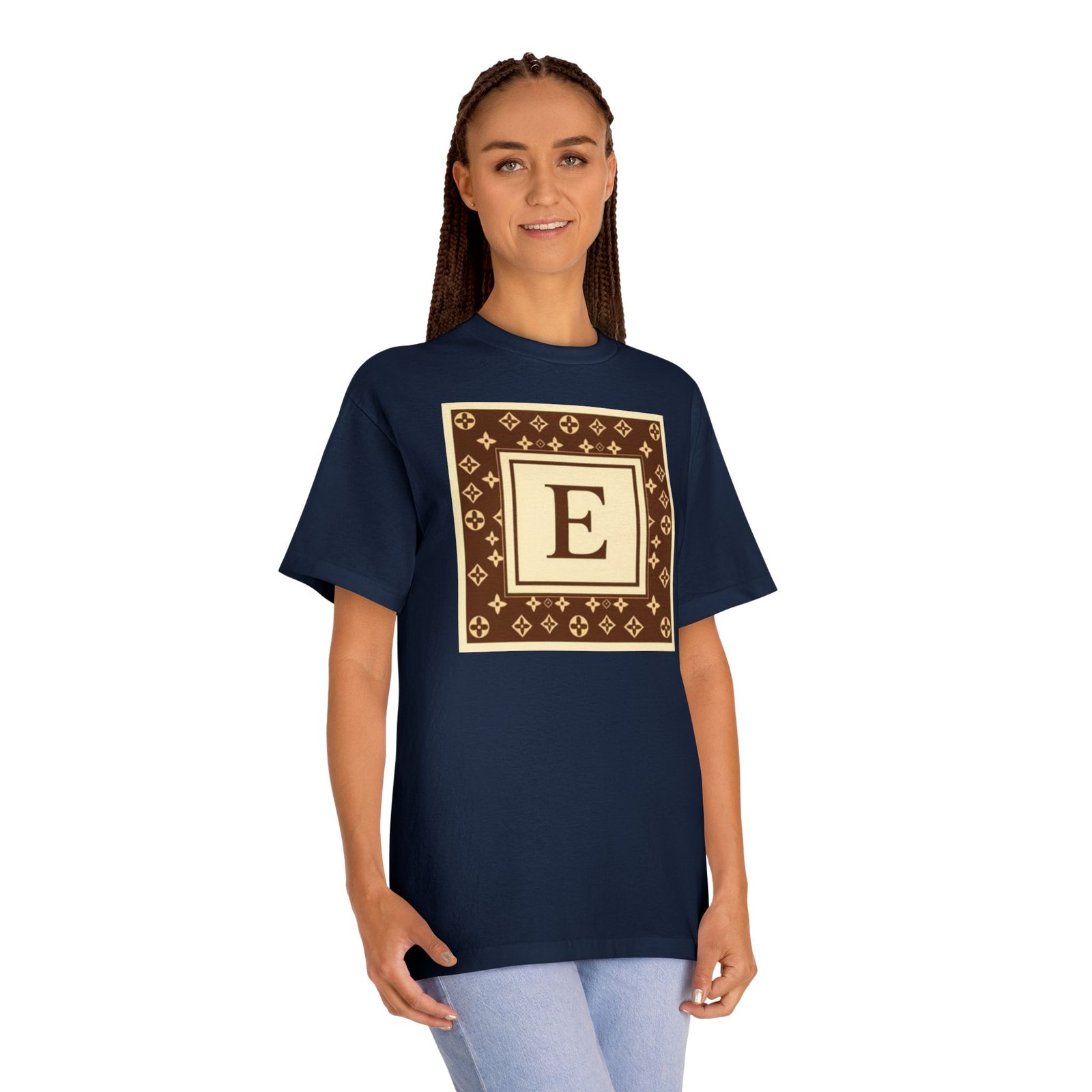 Monogram 'E' Luxury Pattern Tee - Image 23