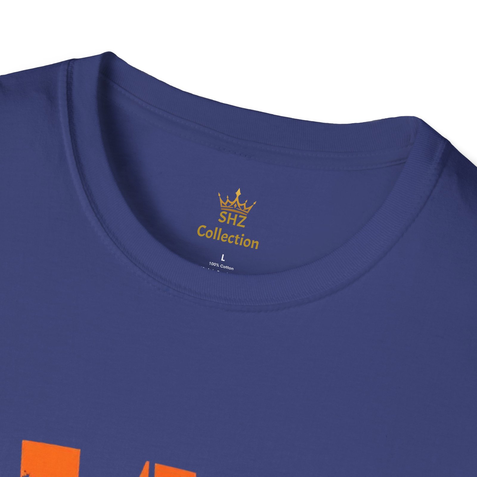 Distressed Orange 'W' Graphic T-Shirt - Image 75