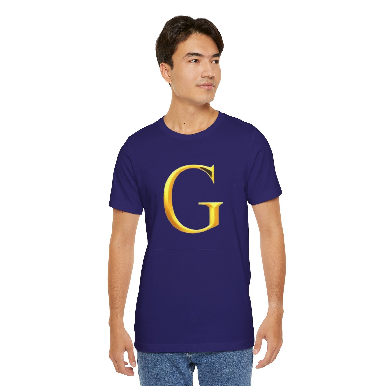 Gold Letter G T-Shirt — Monogram Initial Tee - Image 62
