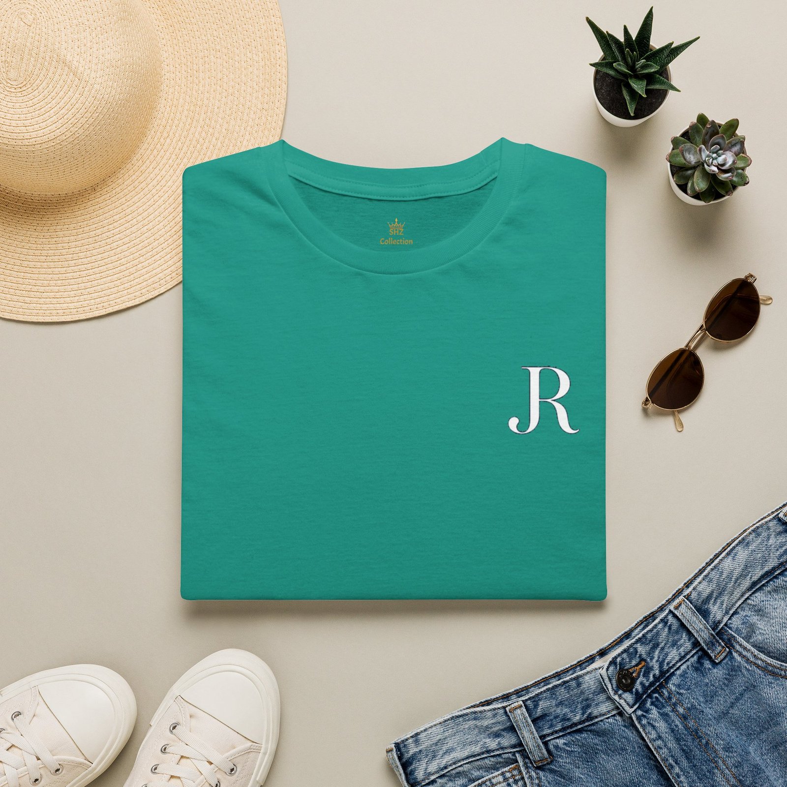 Minimal Monogram 'R' T-Shirt - Image 36