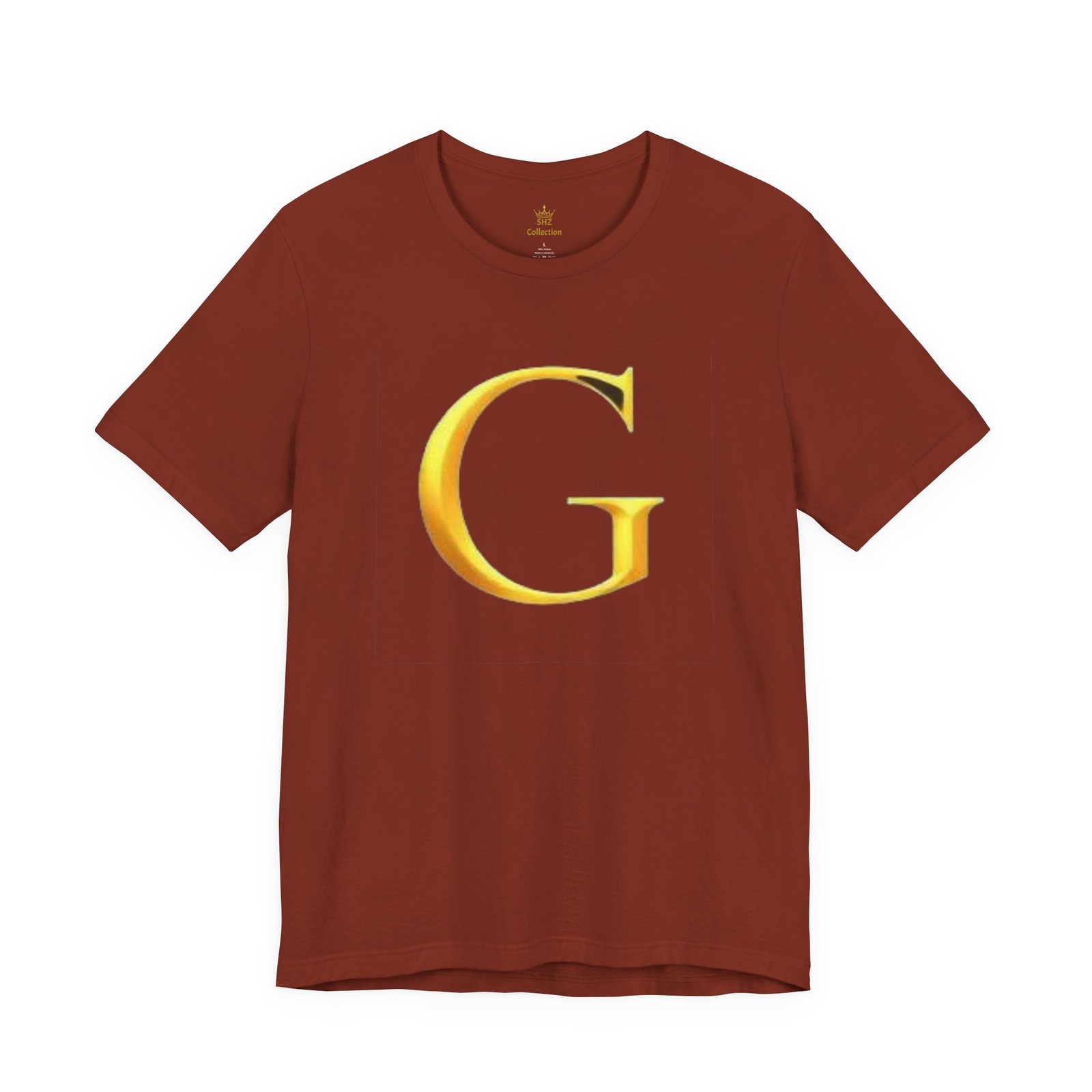 Gold Letter G T-Shirt — Monogram Initial Tee - Image 9